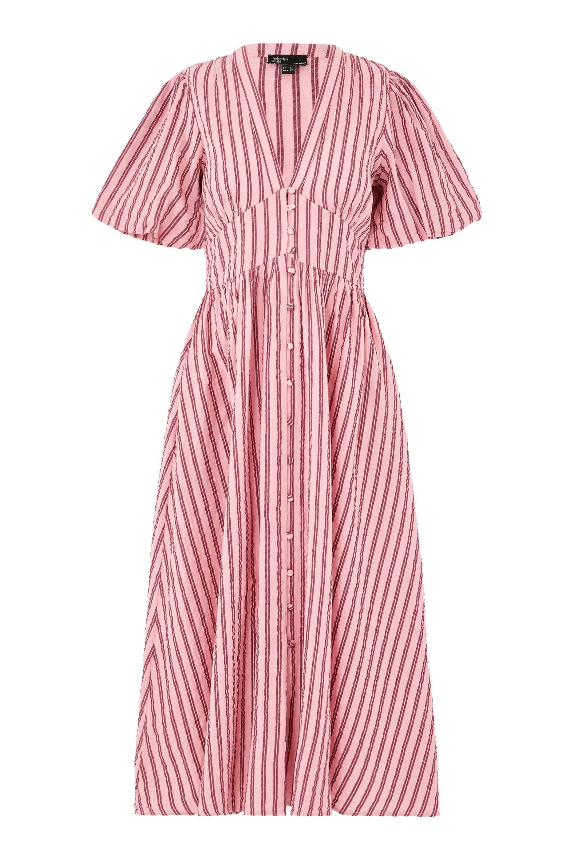 Striped Starlight Midi Dress