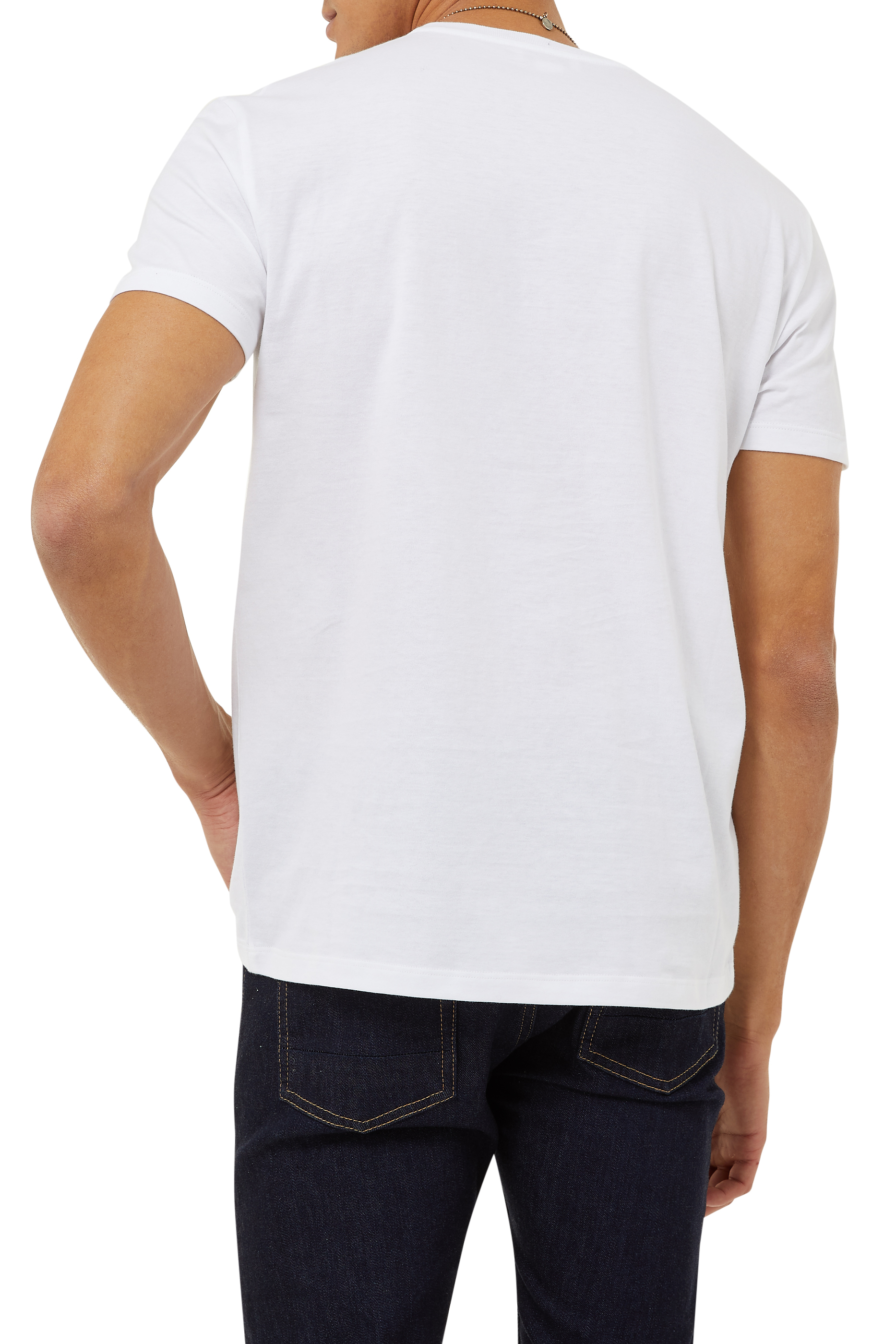 تي شيرت بطبعة مخطط جمجمة