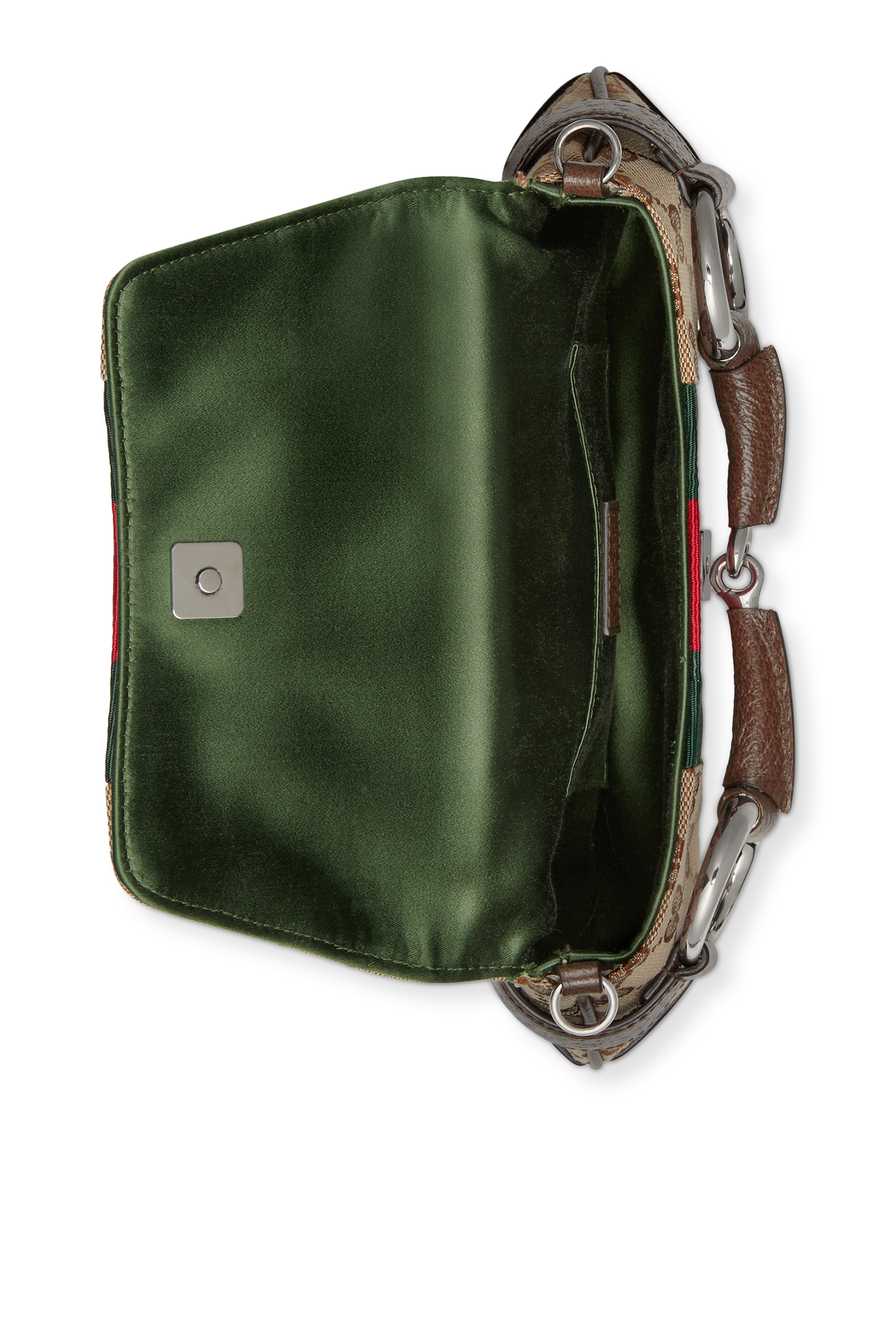 حقيبة كتف صغيرة بسلسلة وحلية لجام الحصان