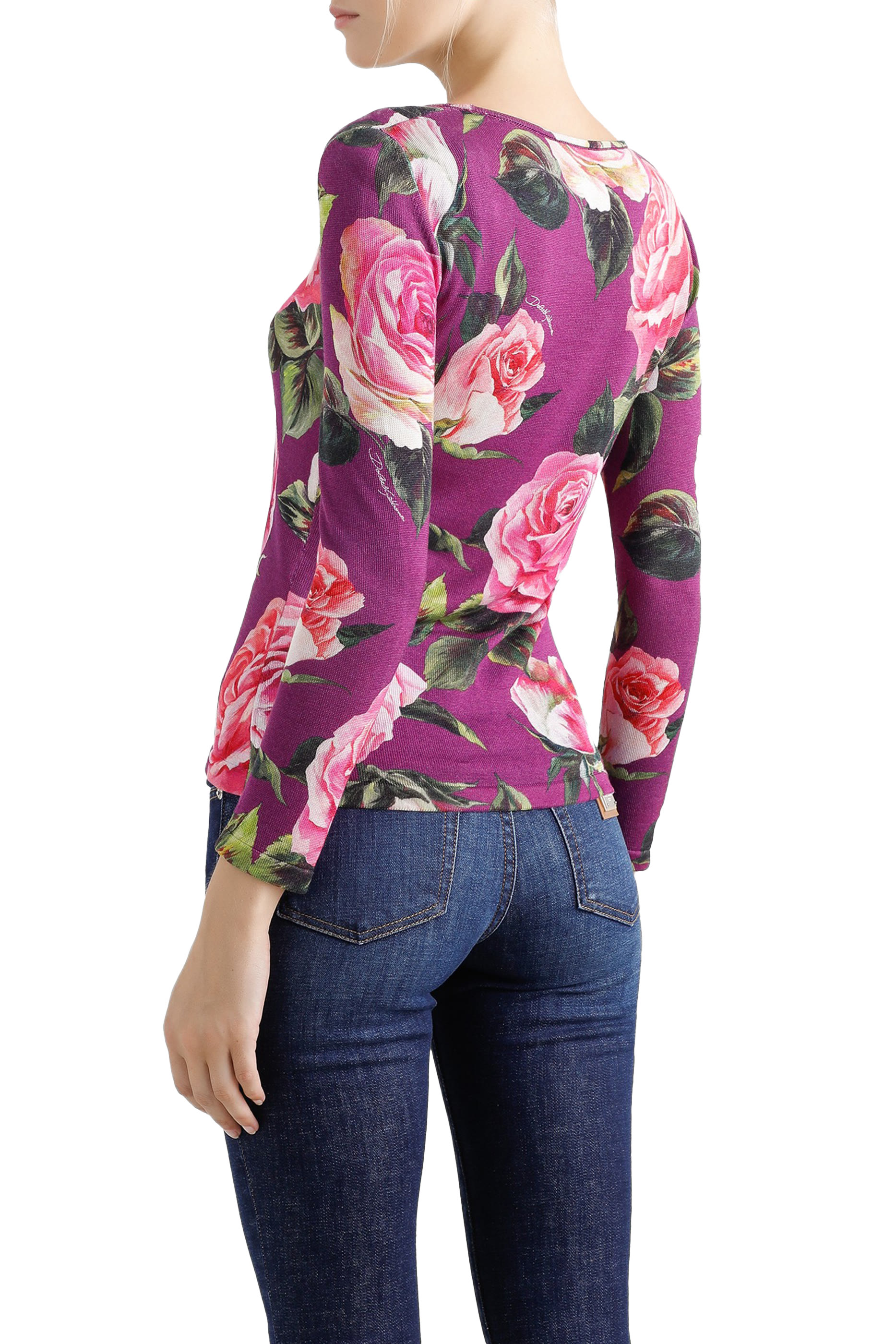 بلوزة بطبعات زهور