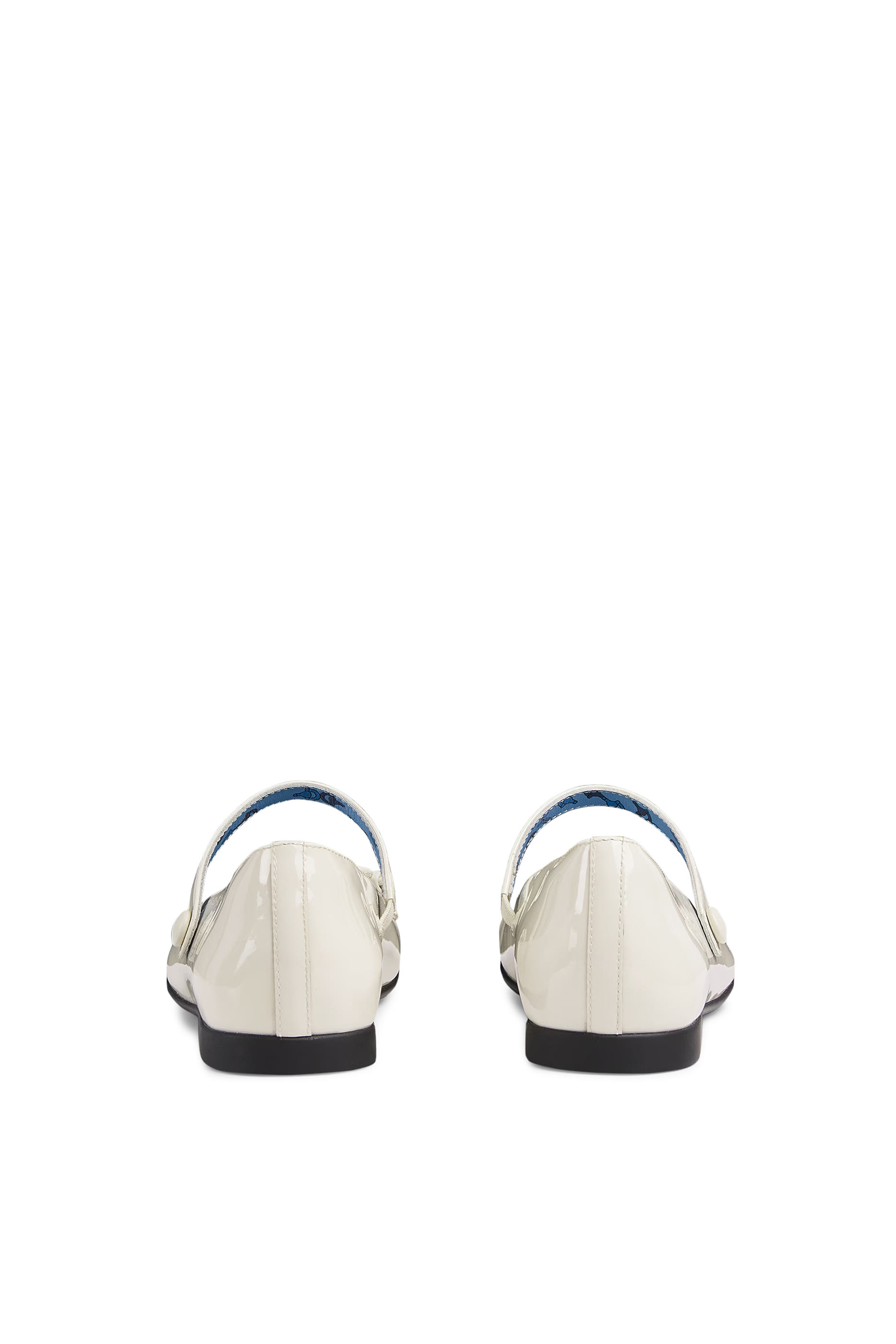 حذاء باليرينا بكعب مسطح بشعار الماركة للأطفال