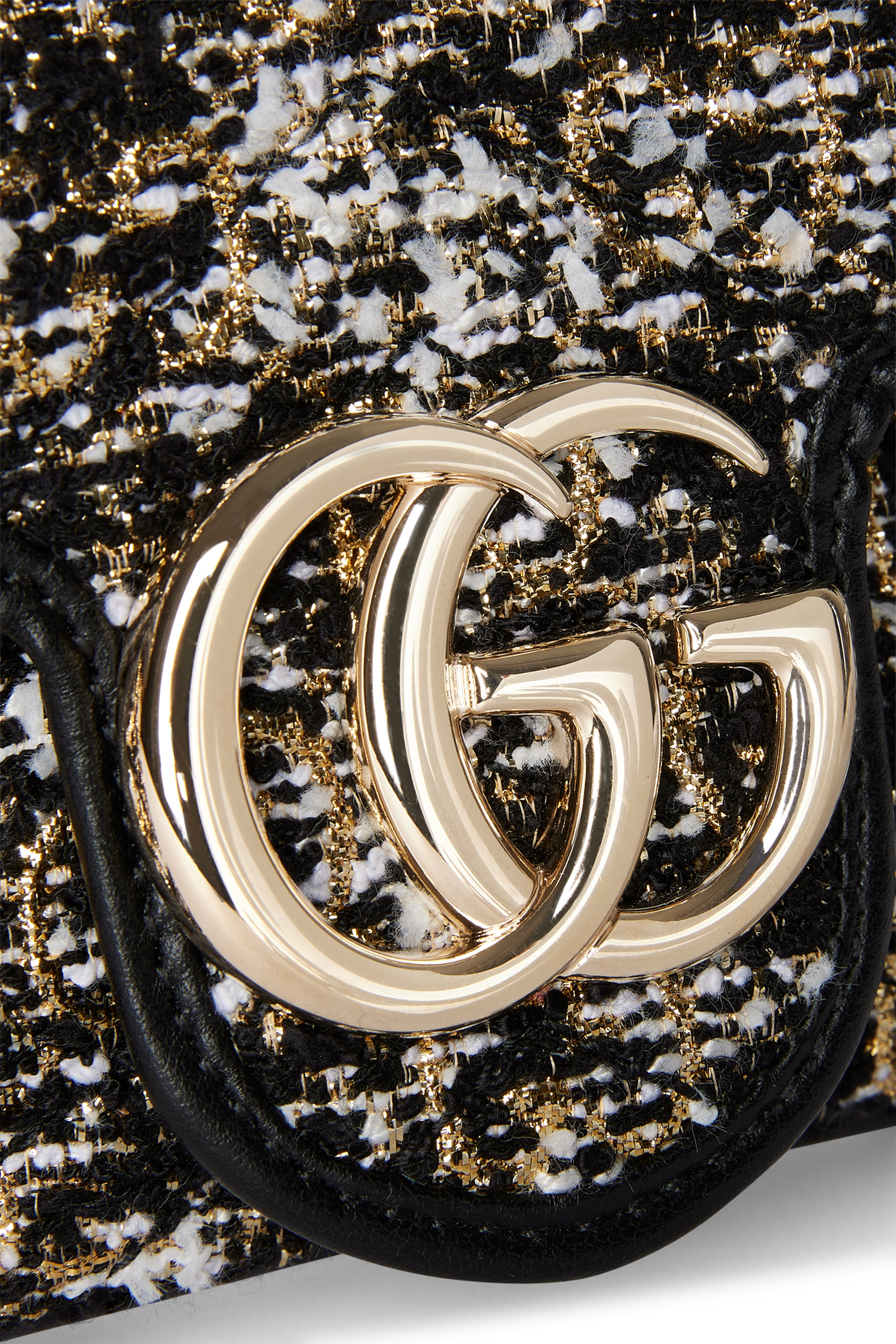 حقيبة كتف مارمونت صغيرة بنقشة حرفي شعار الماركة