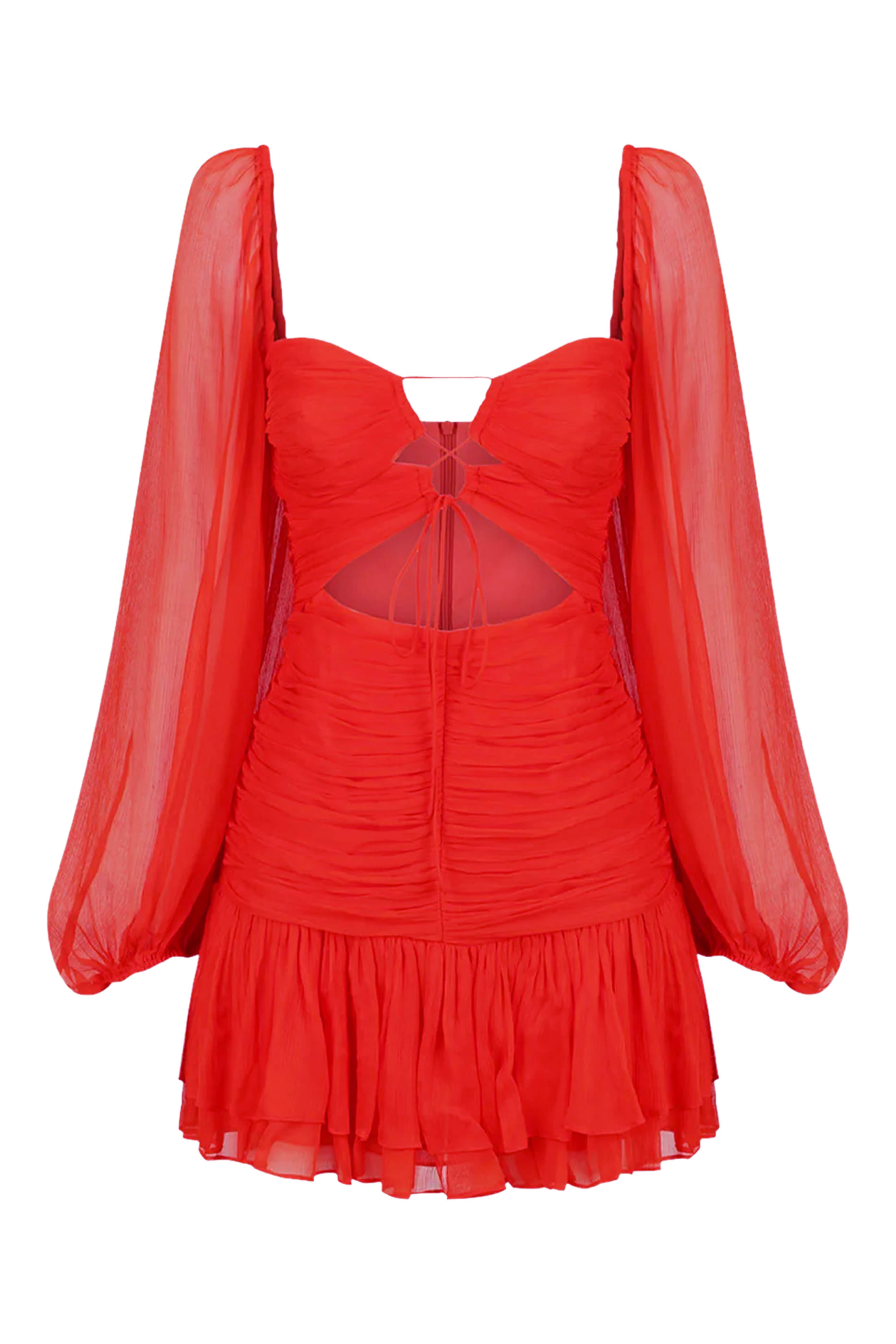 فستان مايا بأكمام منفوخة