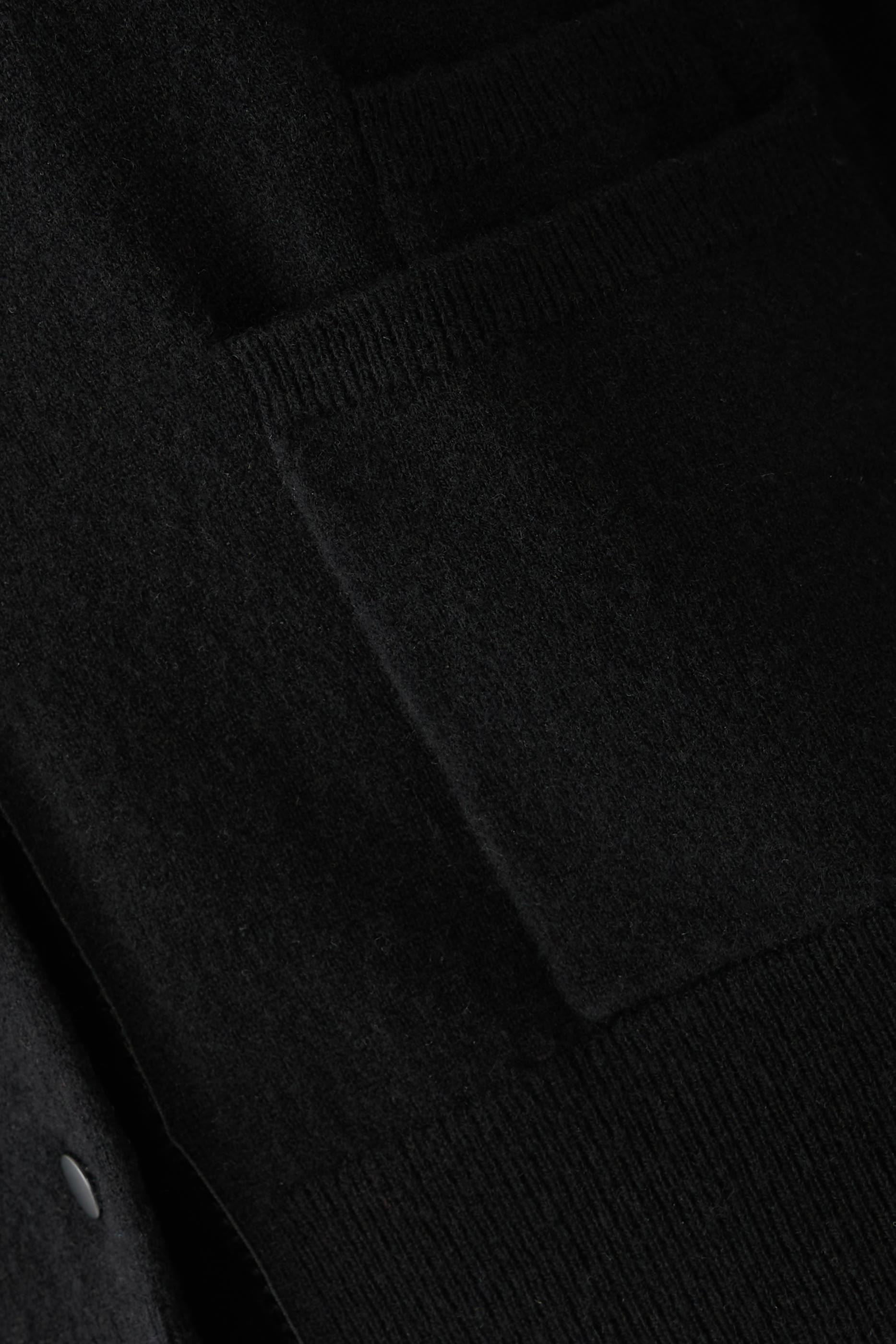 كارديجان مزيج صوف بحافة مخمل