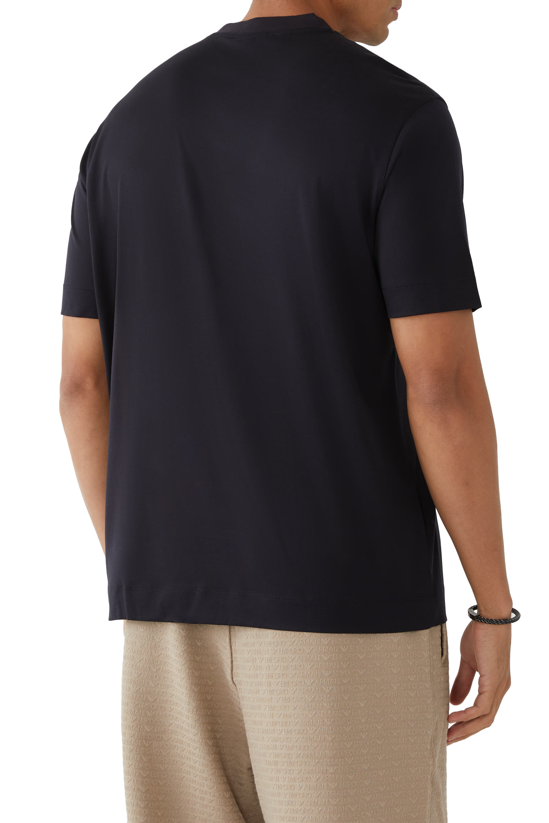 تيشيرت بشعار الماركة قطن