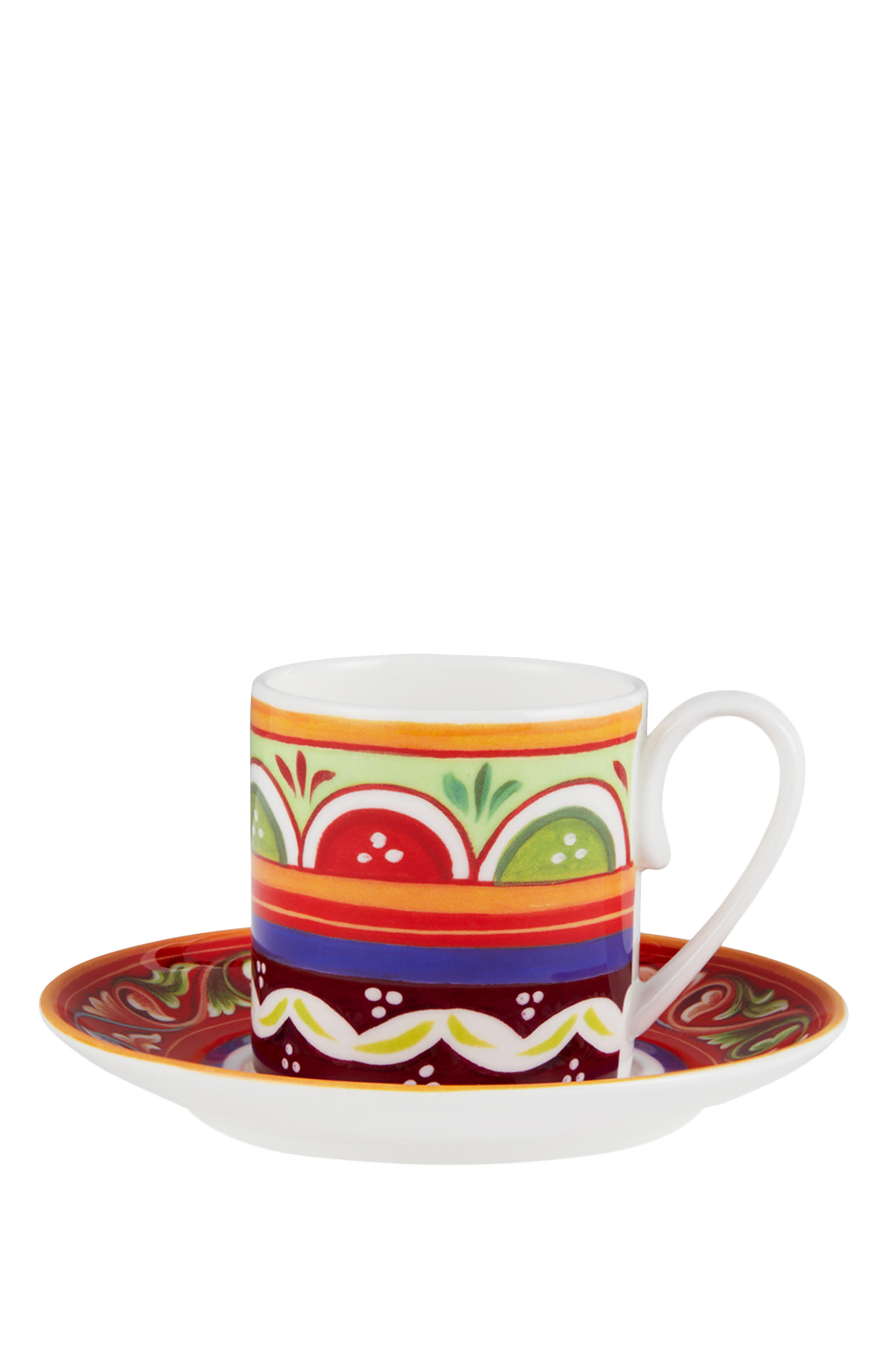 طبق وفنجان قهوة كاريتو ايزولا بورسلين فاخر