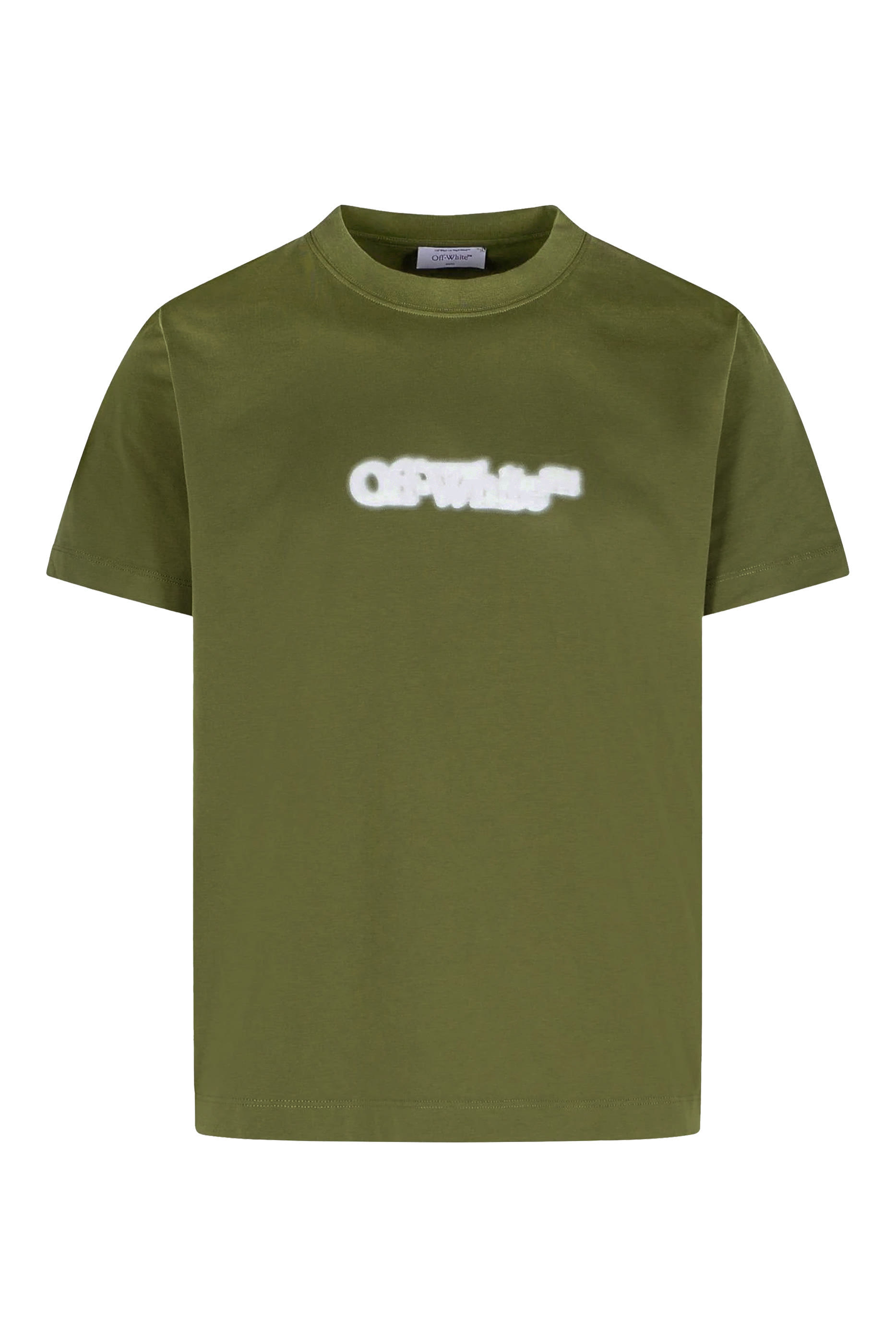 تيشيرت بقصة ضيقة بأكمام قصيرة ونقشة أسهم