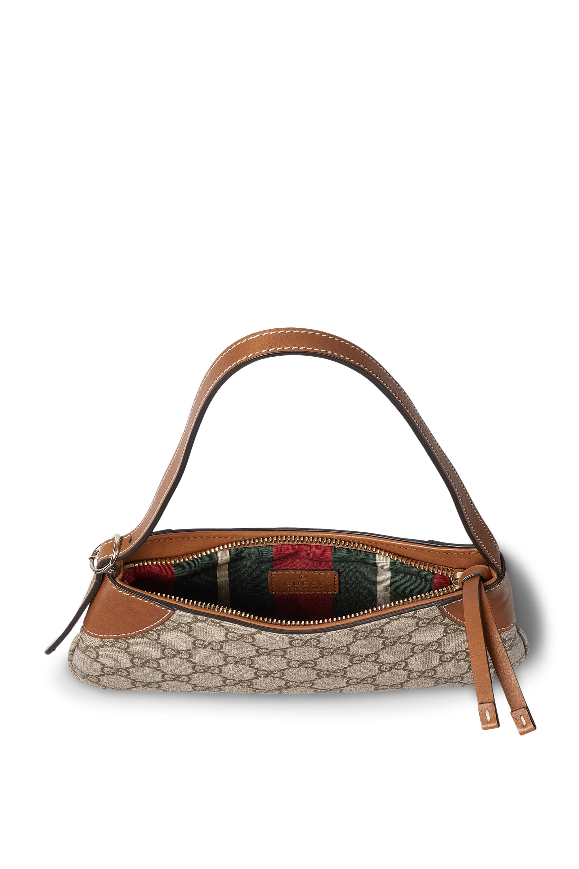 حقيبة كتف صغيرة جدا بنقشة حرفي شعار الماركة