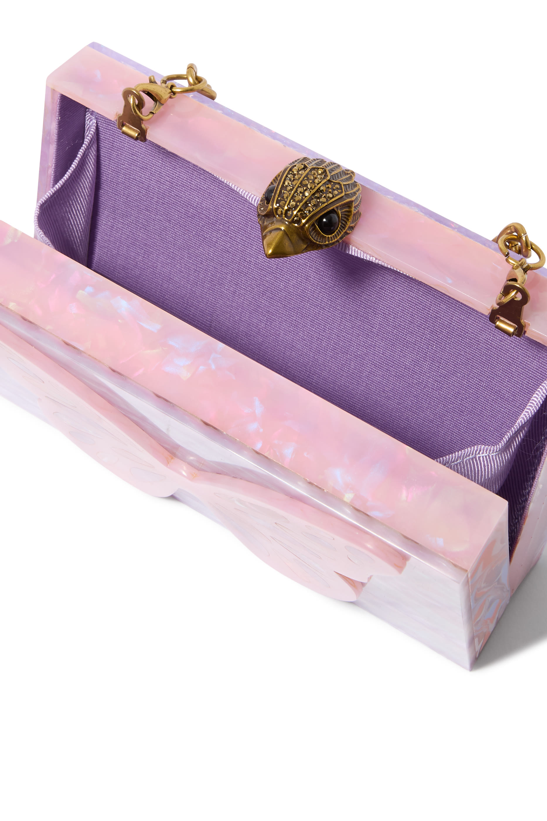 حقيبة كتف مزينة بفراشات