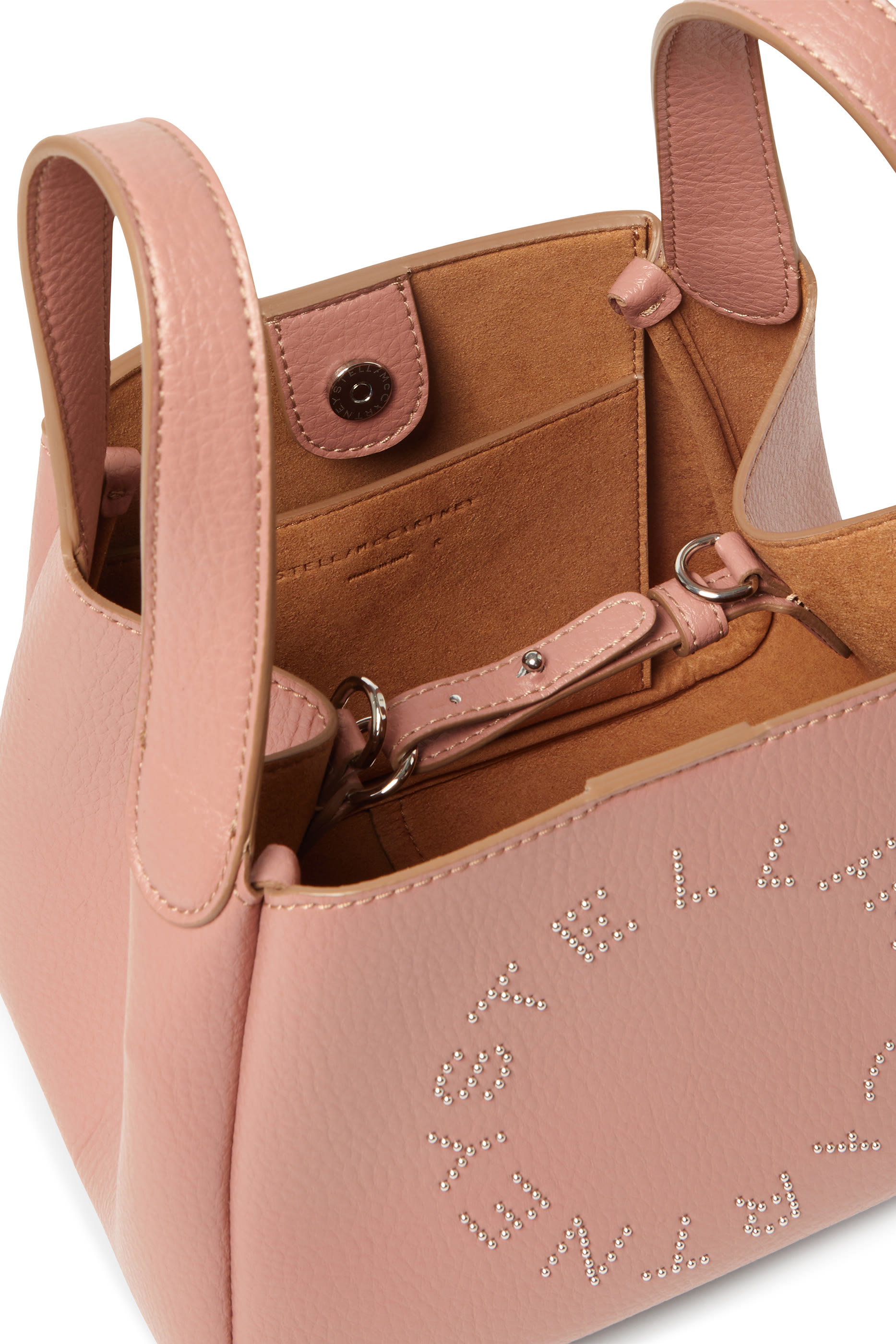 حقيبة كروس بيد علوية مزدوجة بشعار الماركة