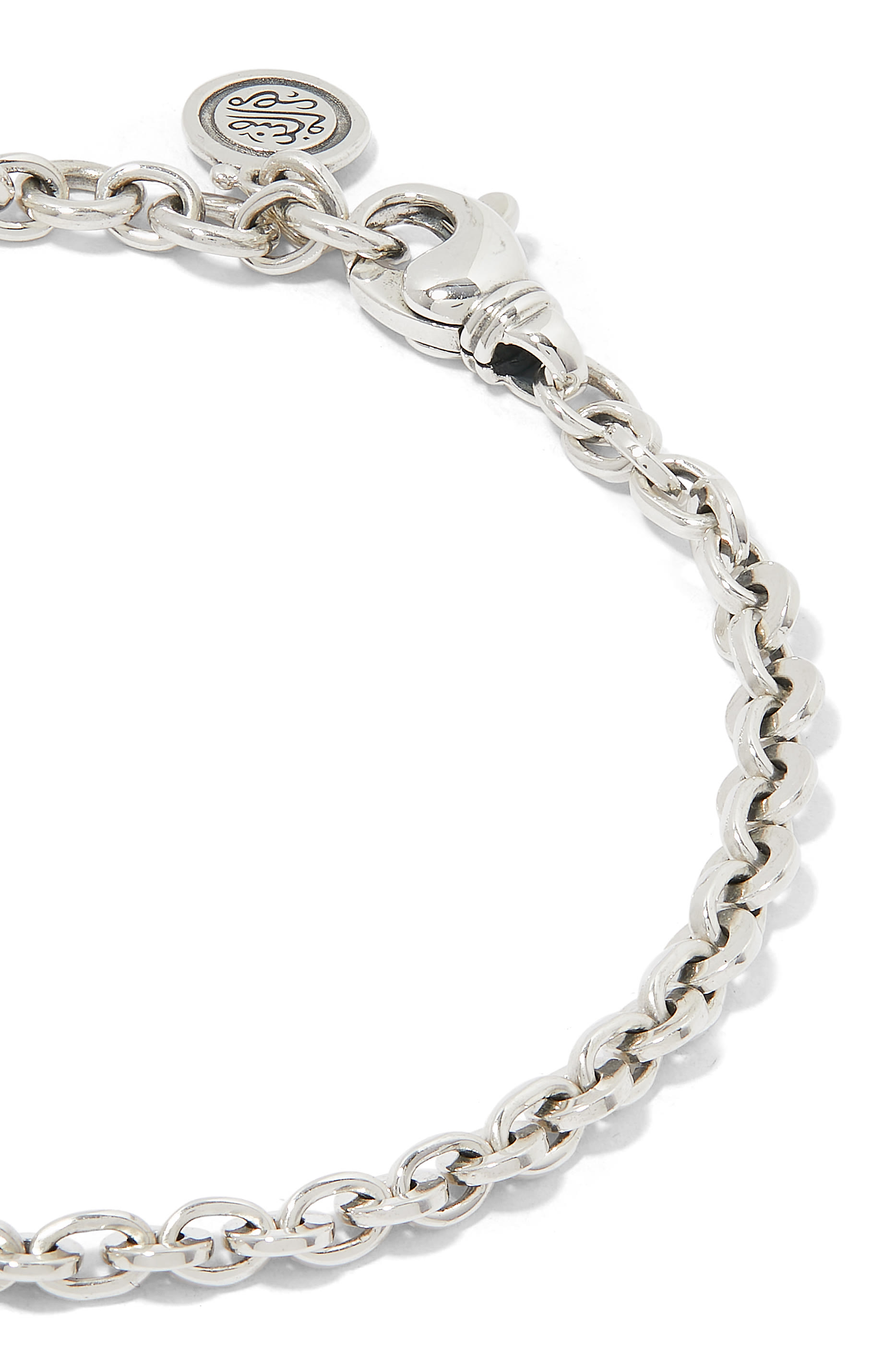 سوار بعبارة لا نفترق ذهب عيار 18 وفضى إسترلينية