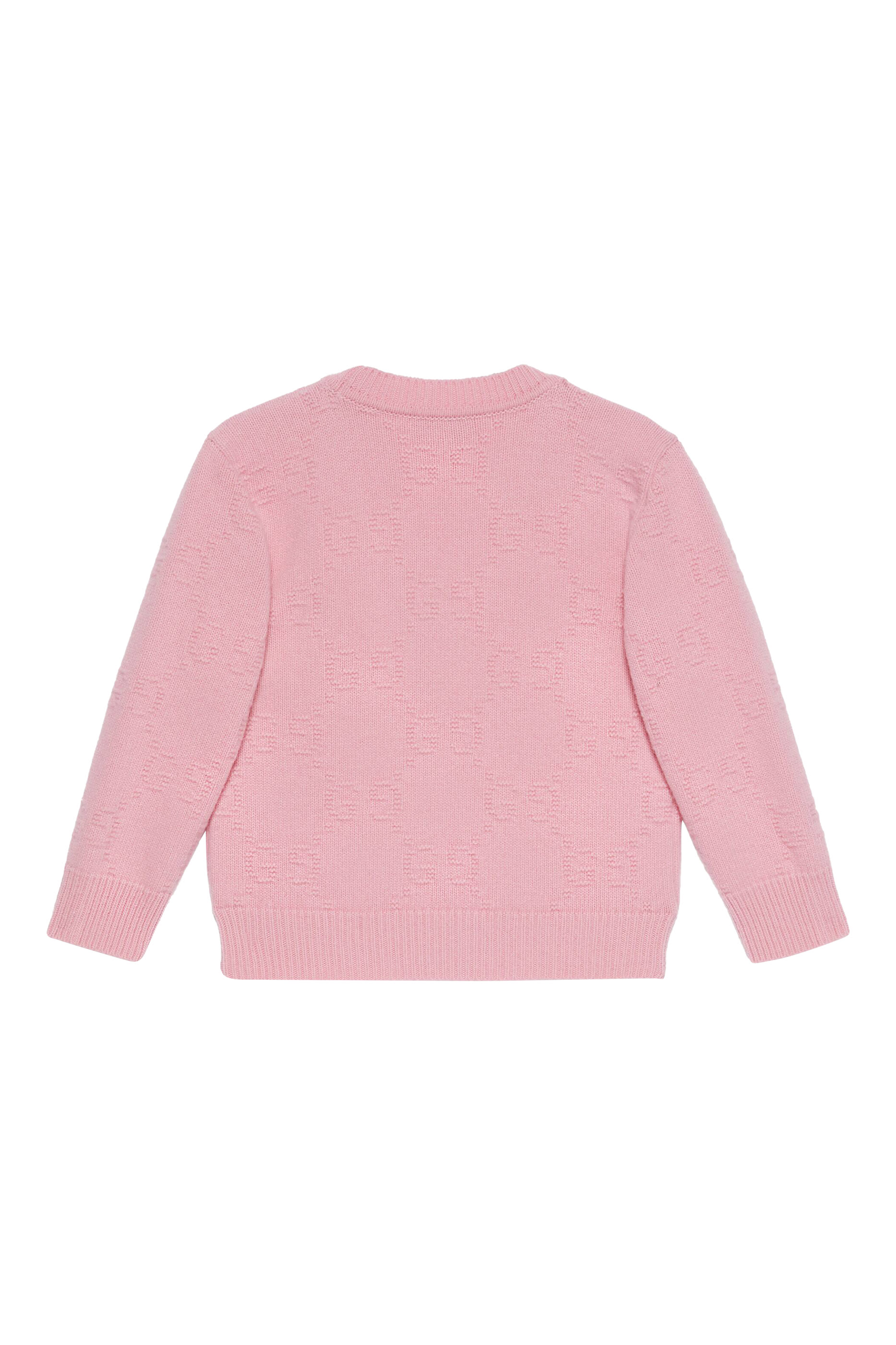 كارديجان صوف بنقشة حرفي شعار الماركة