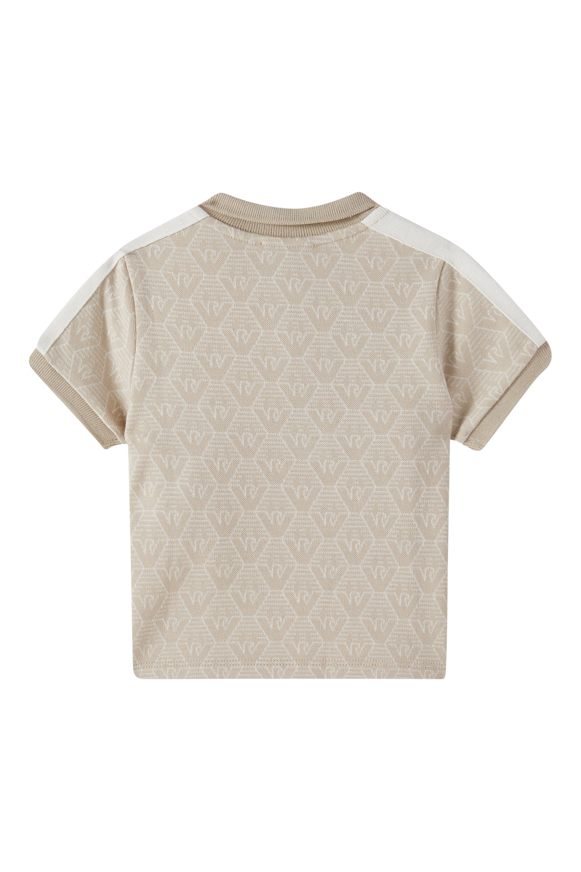 قميص بولو جيرسيه جاكار بطبعة شعار النسر للأطفال