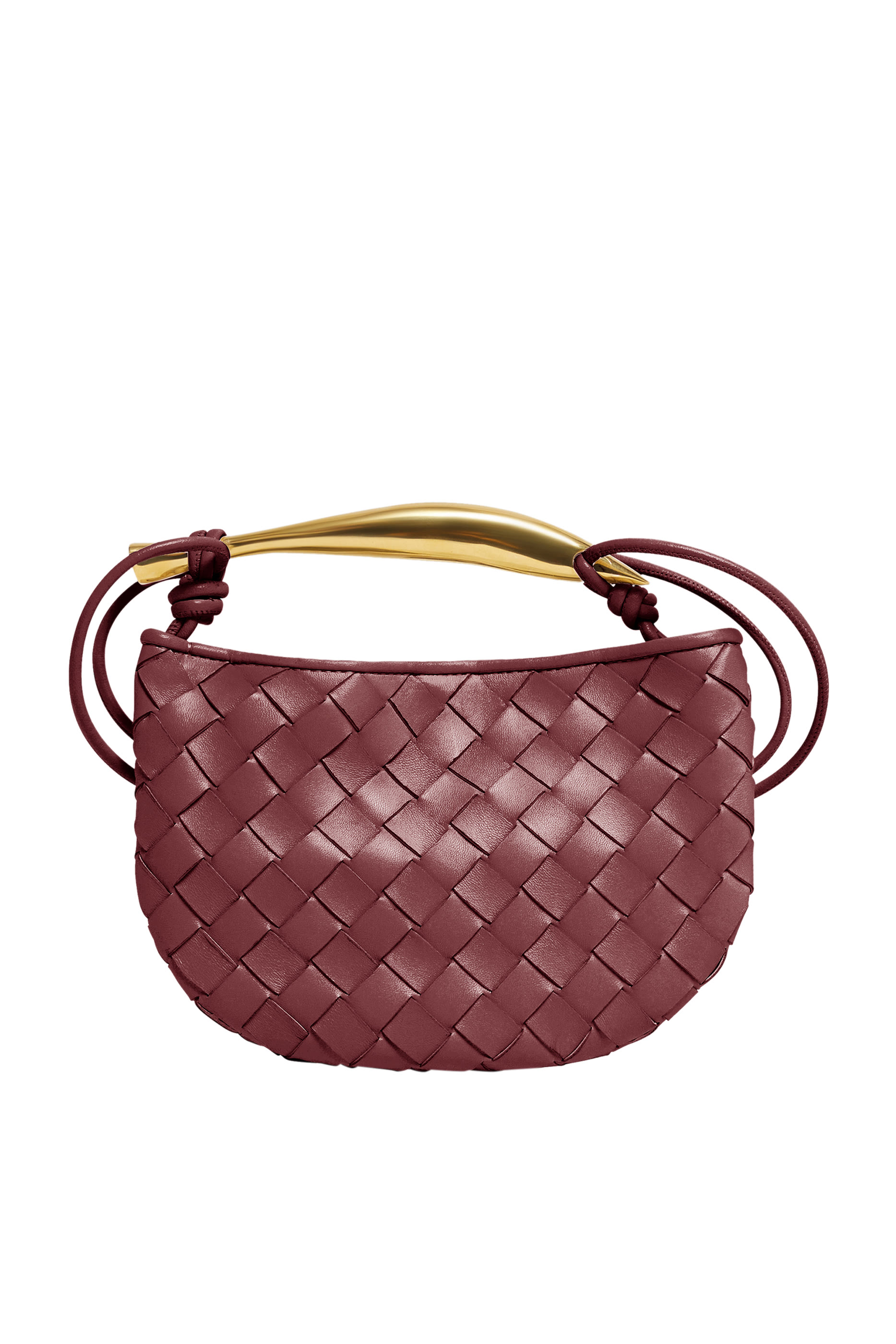 حقيبة ساردين صغيرة جلد مجدول