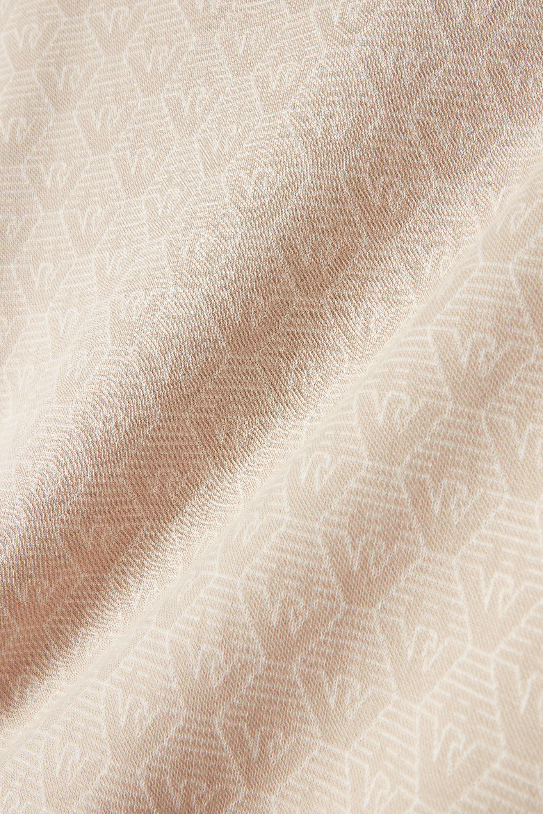 تيشيرت بنقشة شعار الماركة بالكامل جرسيه جاكار للأطفال