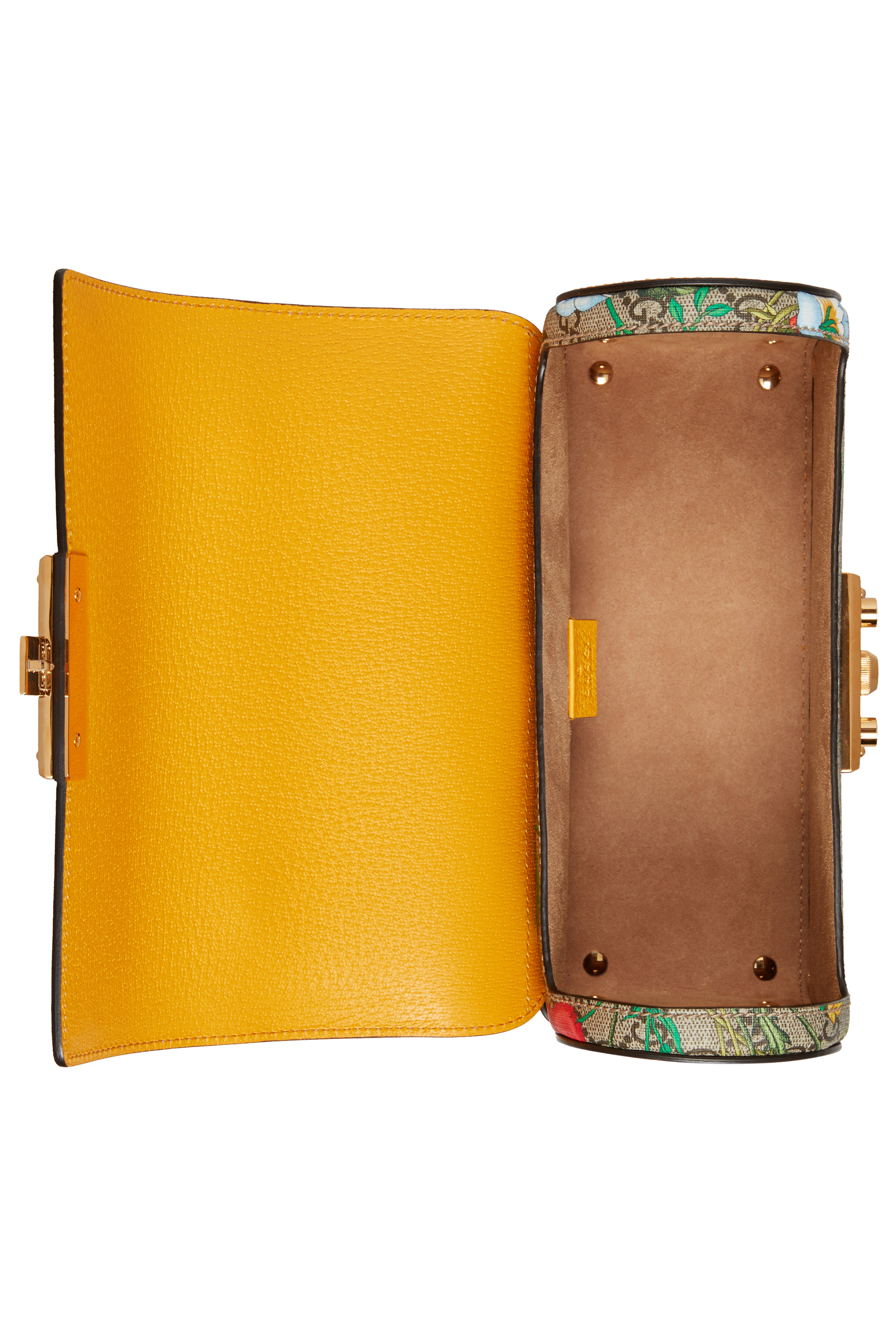 حقيبة كتف صغيرة سوبريم بحرفي GG بيد بامبو وقفل