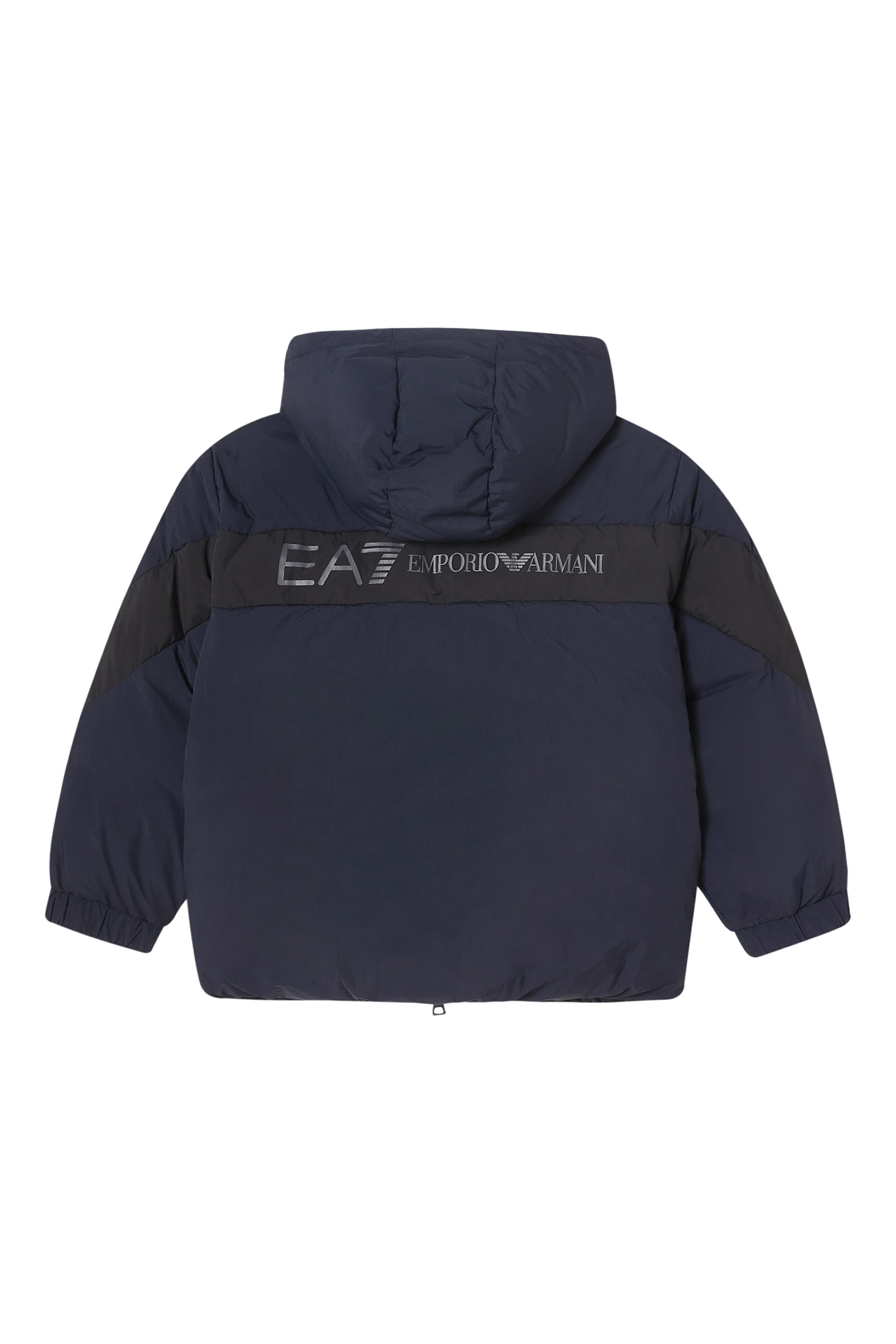 جاكيت بتصميم مبطن مُزين بشعار الماركة للأطفال