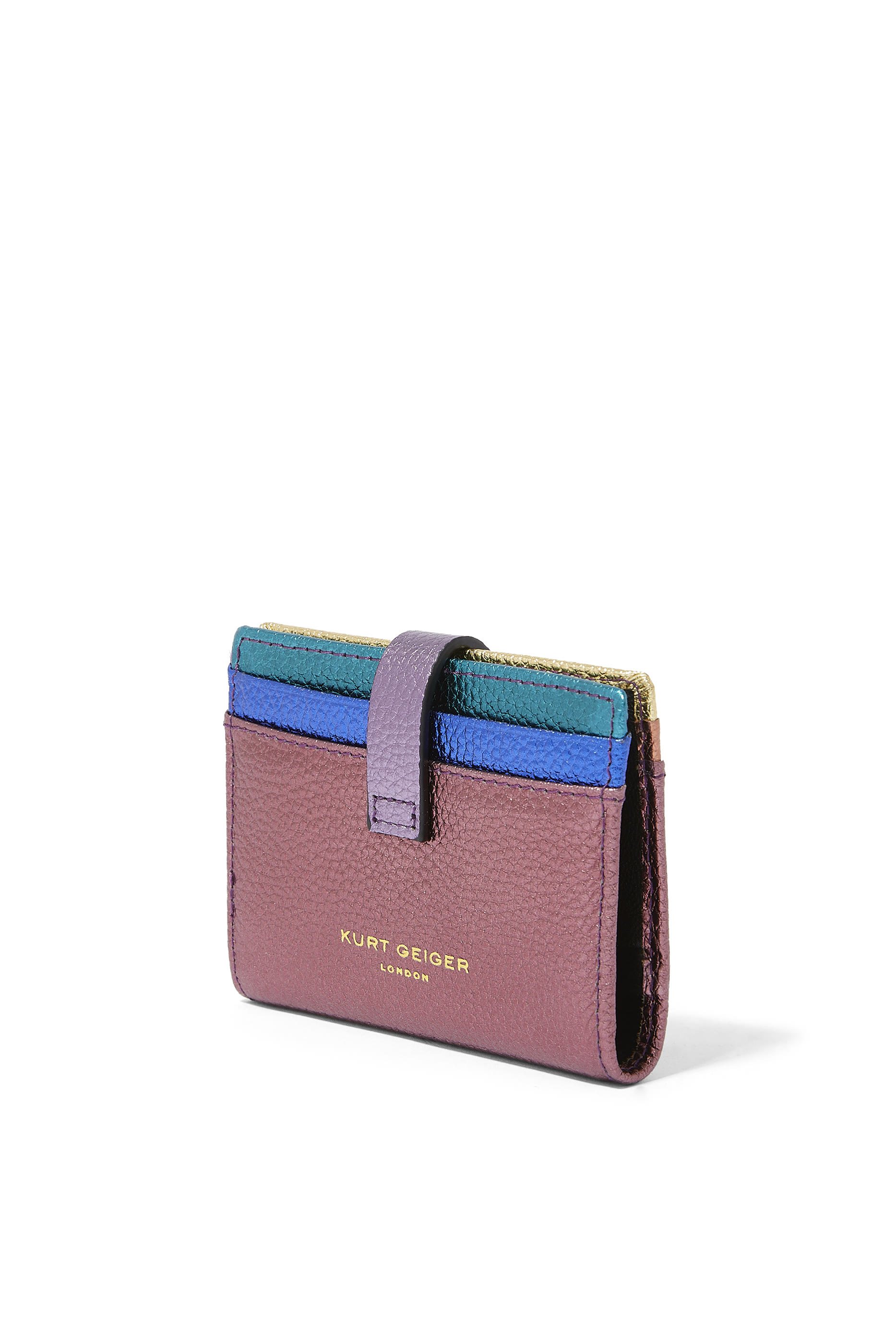 حافظة بطاقات جلد بفتحات متعددة