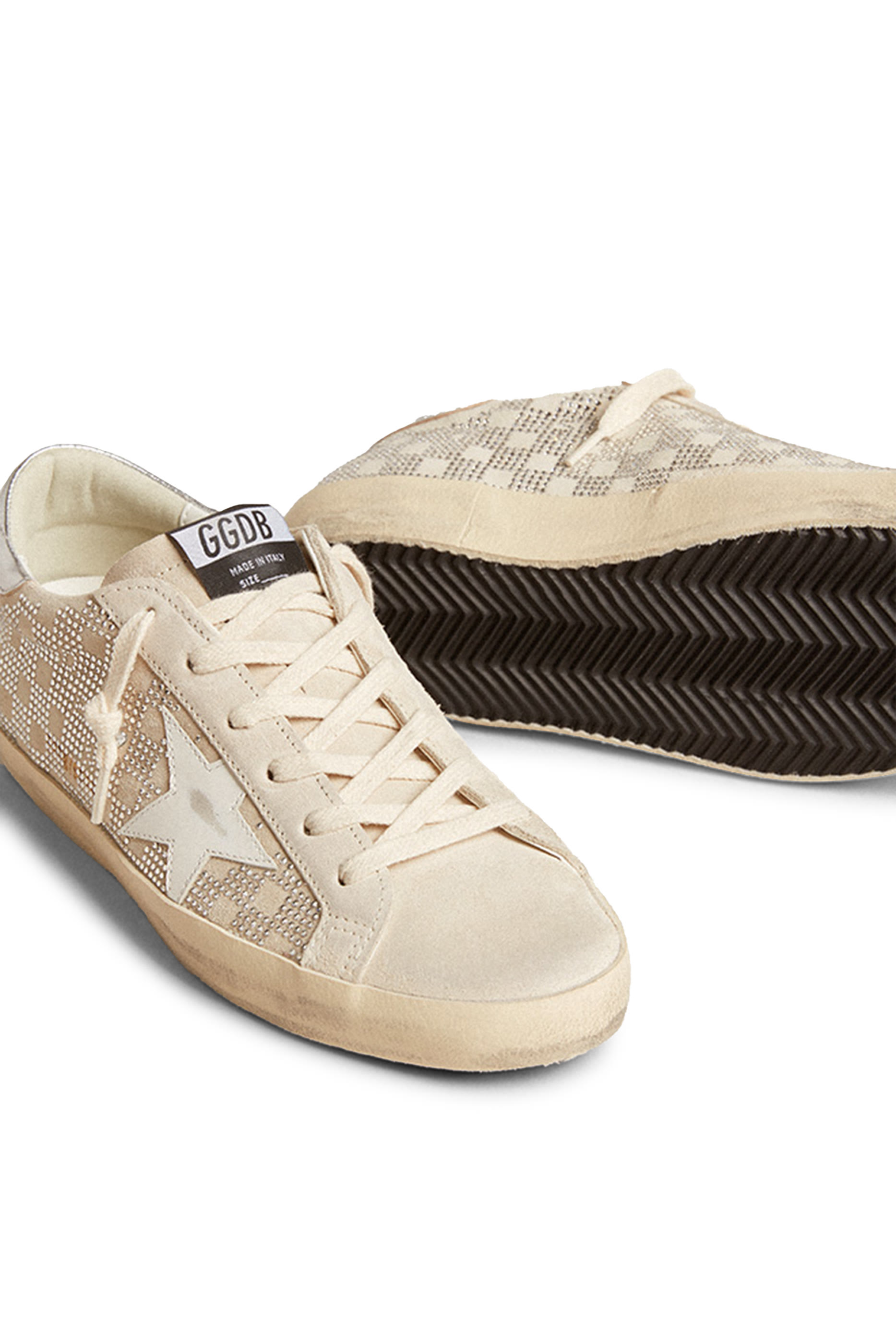 سنيكرز سوبر ستار كلاسيك بنقشة مربعات