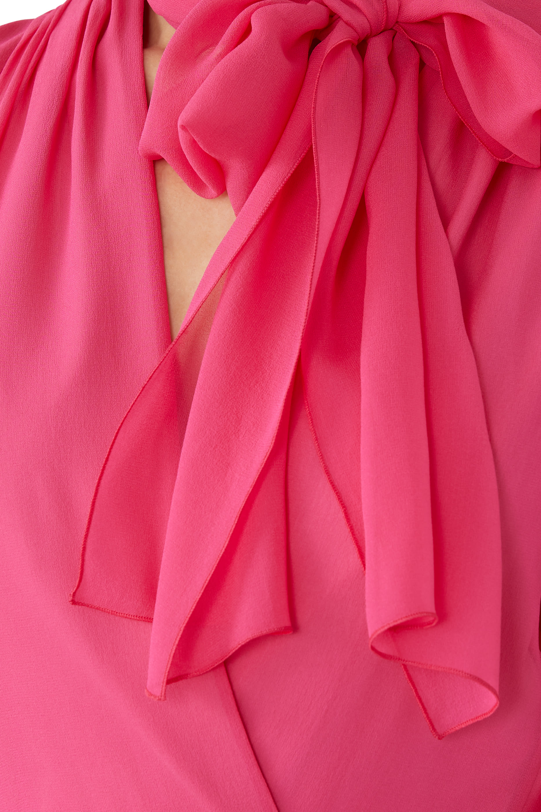 فستان 02.2كحمجورجيت حرير بكشكش