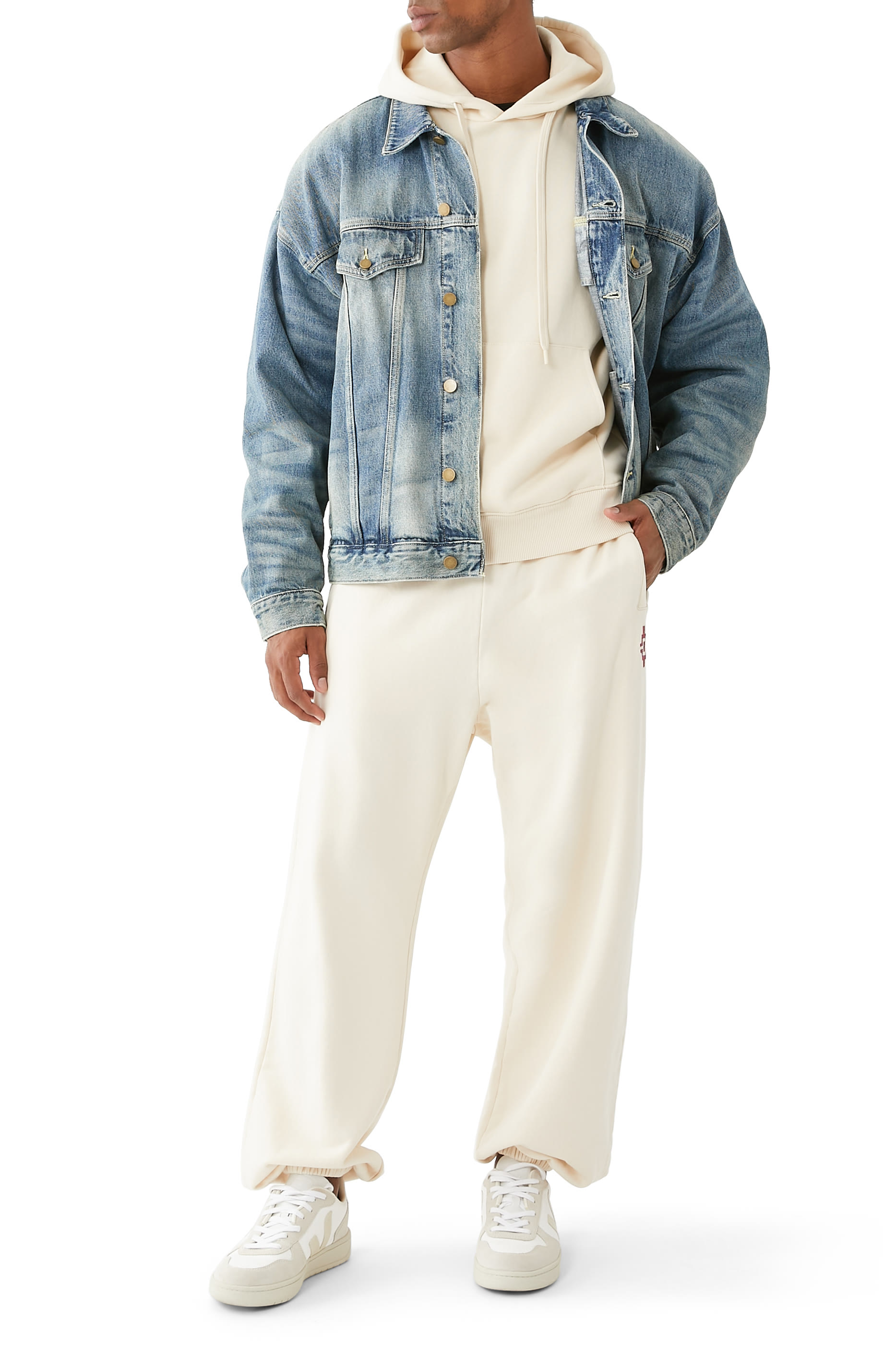 بنطال رياضي فضفاض بطبعة شعار الماركة بتصميم غرافيتي