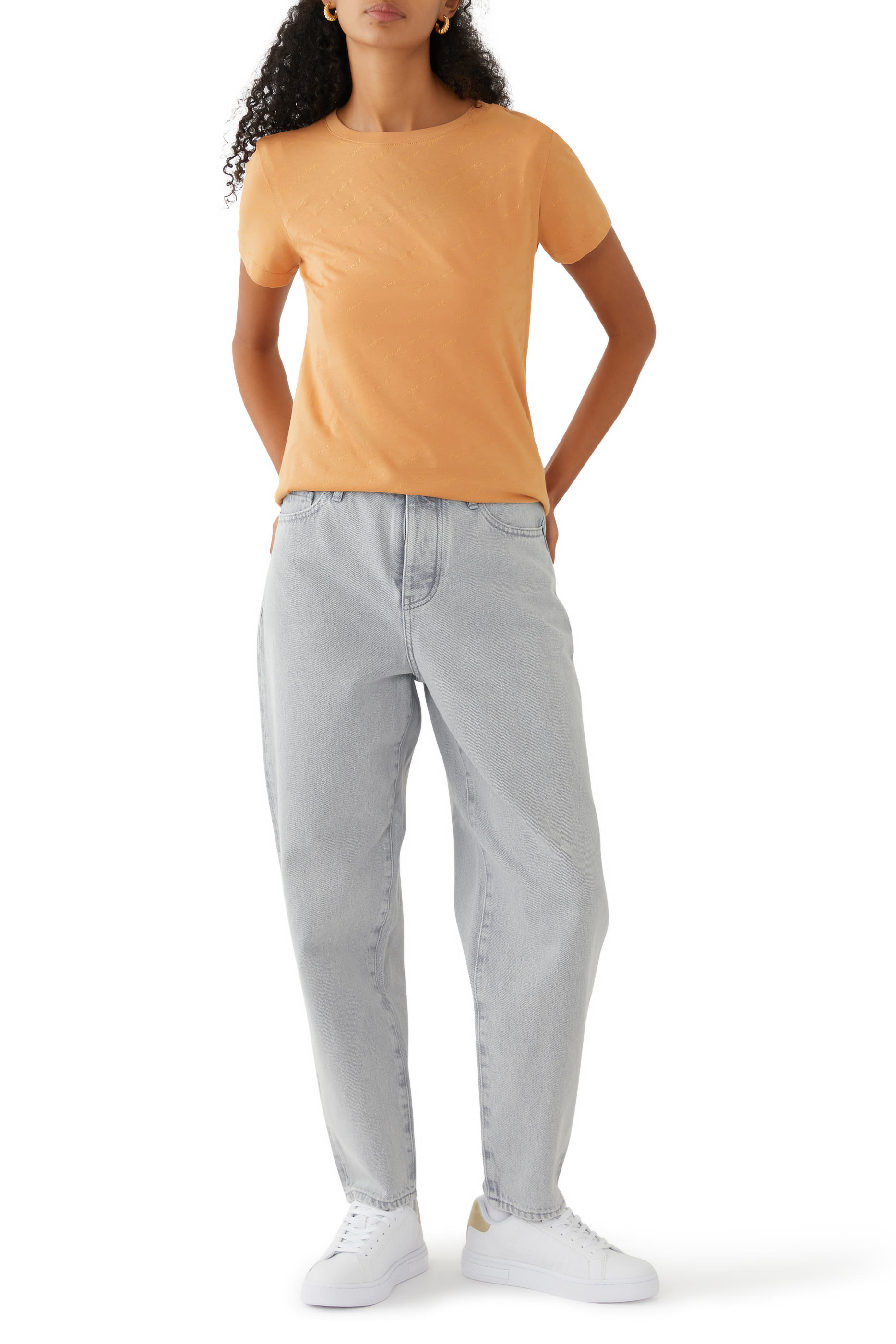 تيشيرت أوفيليا نيويورك بشعار الماركة قطن جرسيه