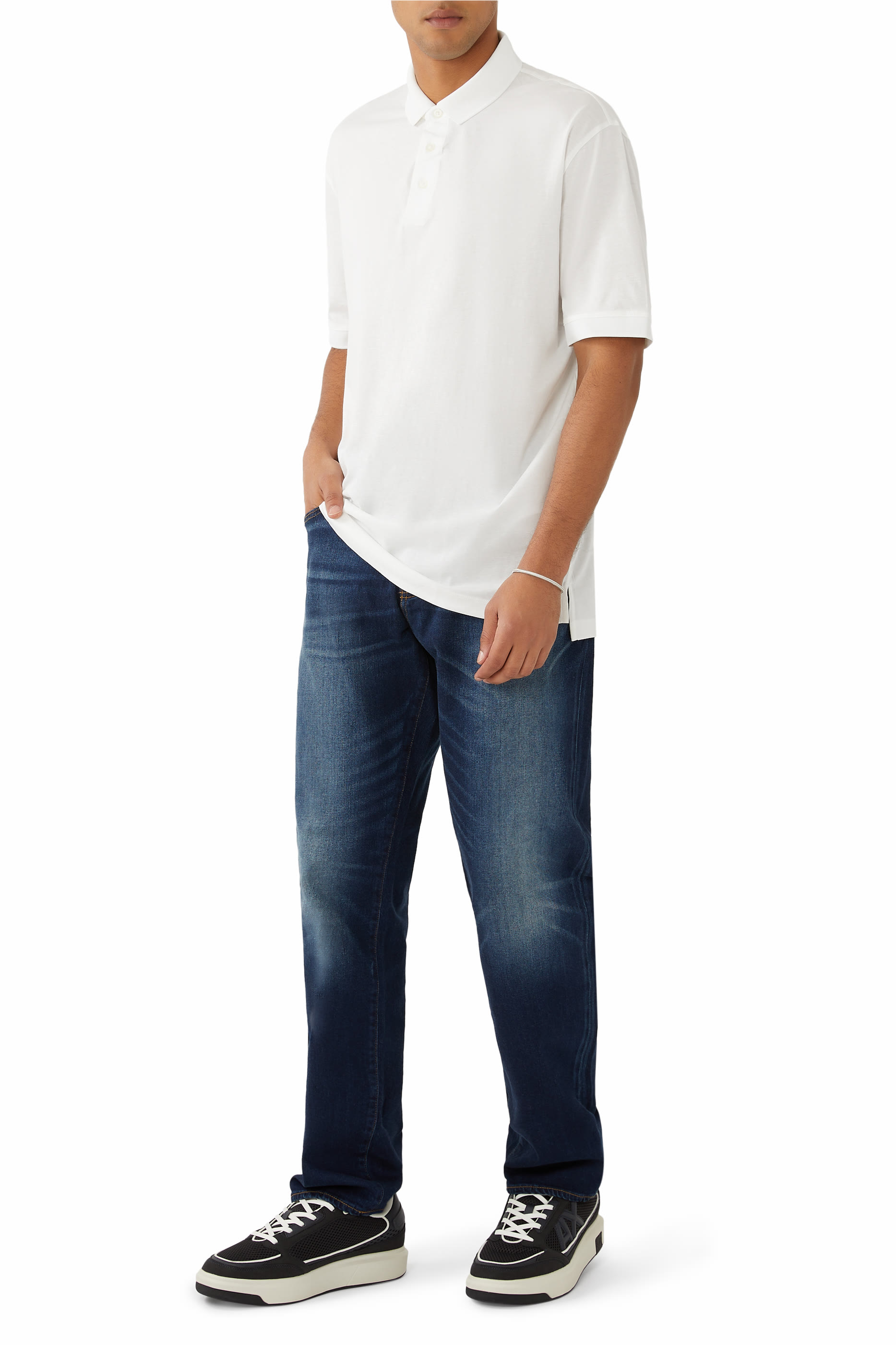 قميص بولو بقصة عادية