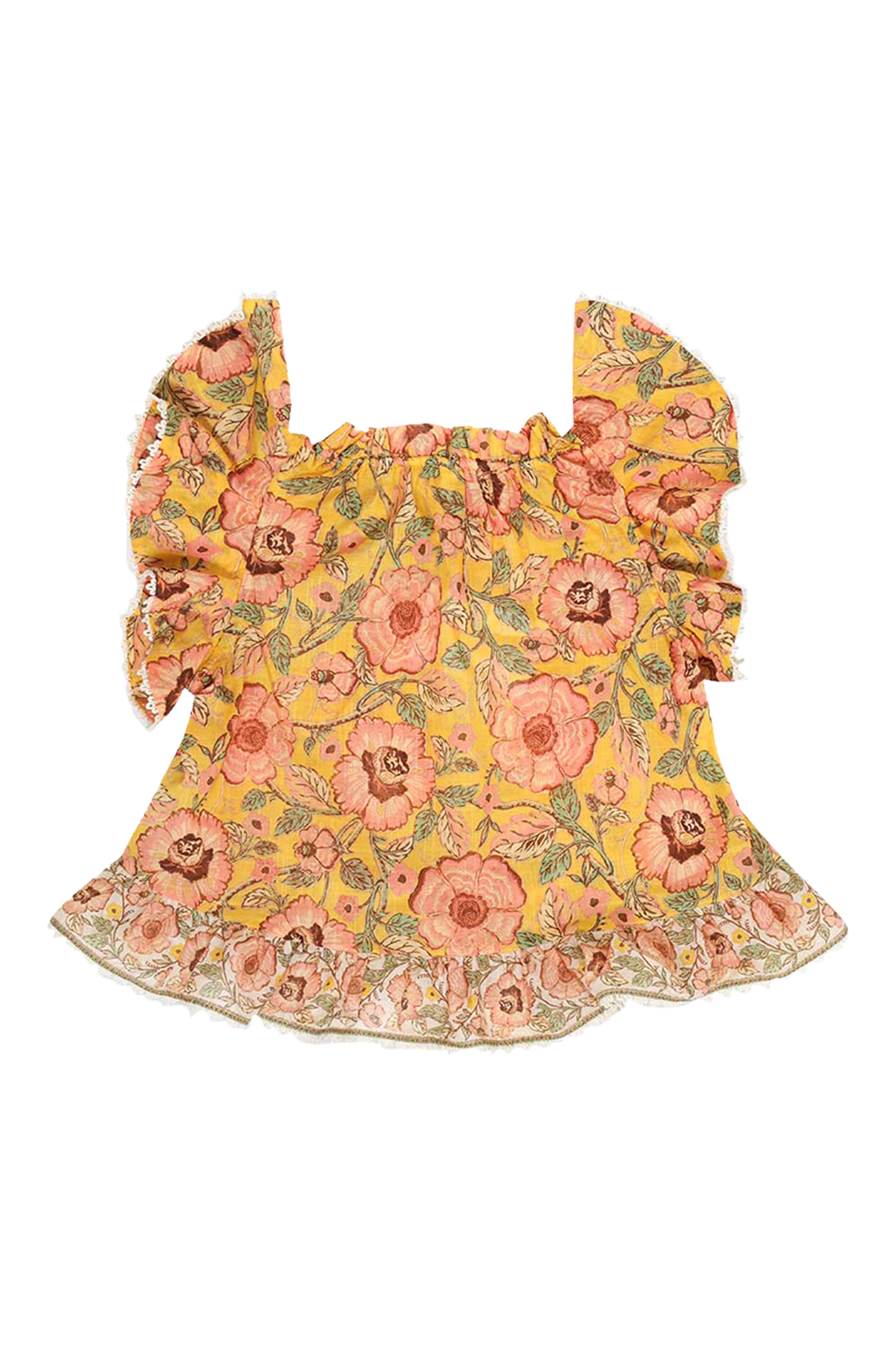 بلوزة جوني بأكمام كشكش للأطفال