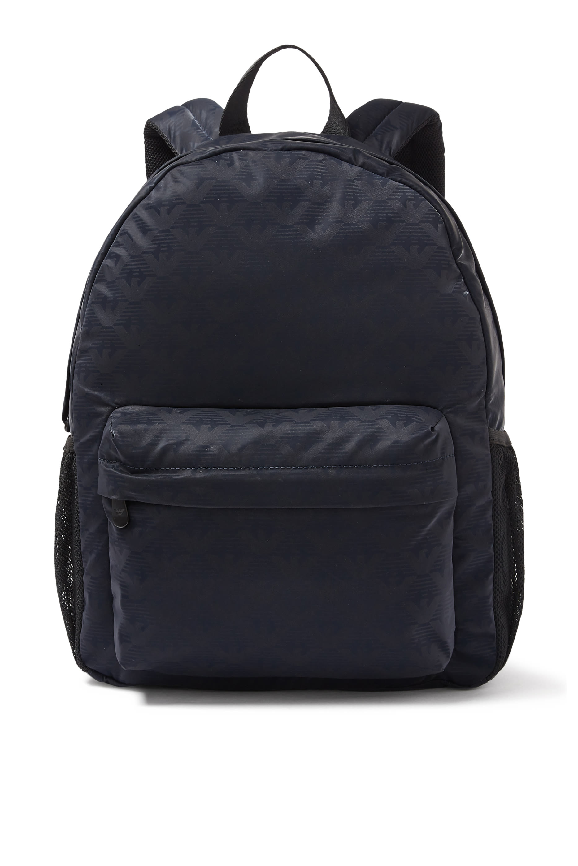 حقيبة ظهر نايلون مزينة كليا بشعار الماركة للأطفال