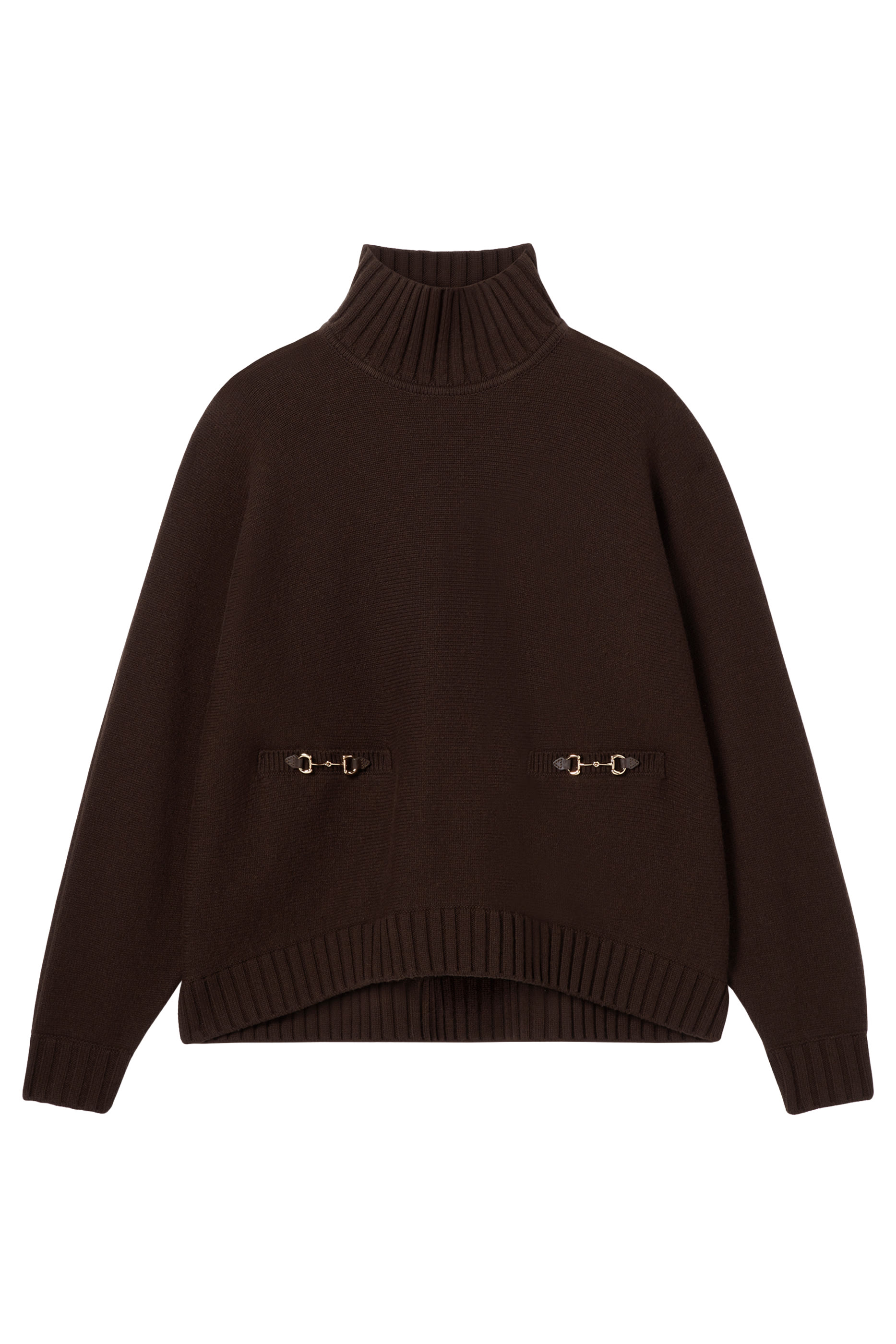 كنزة بحلي لجام الحصان صوف كشمير