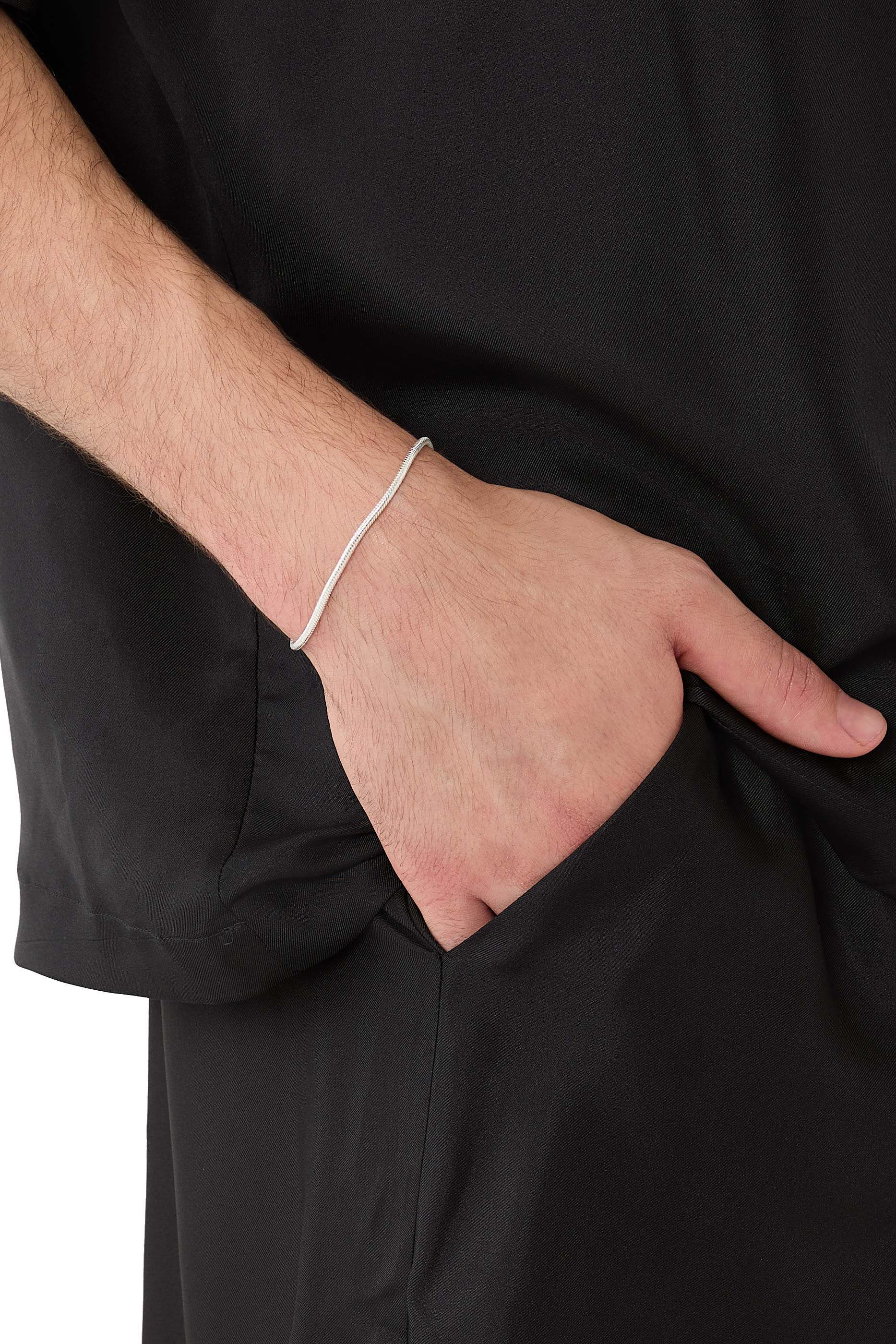 Snake Chain Bracelet, Sterling Silver