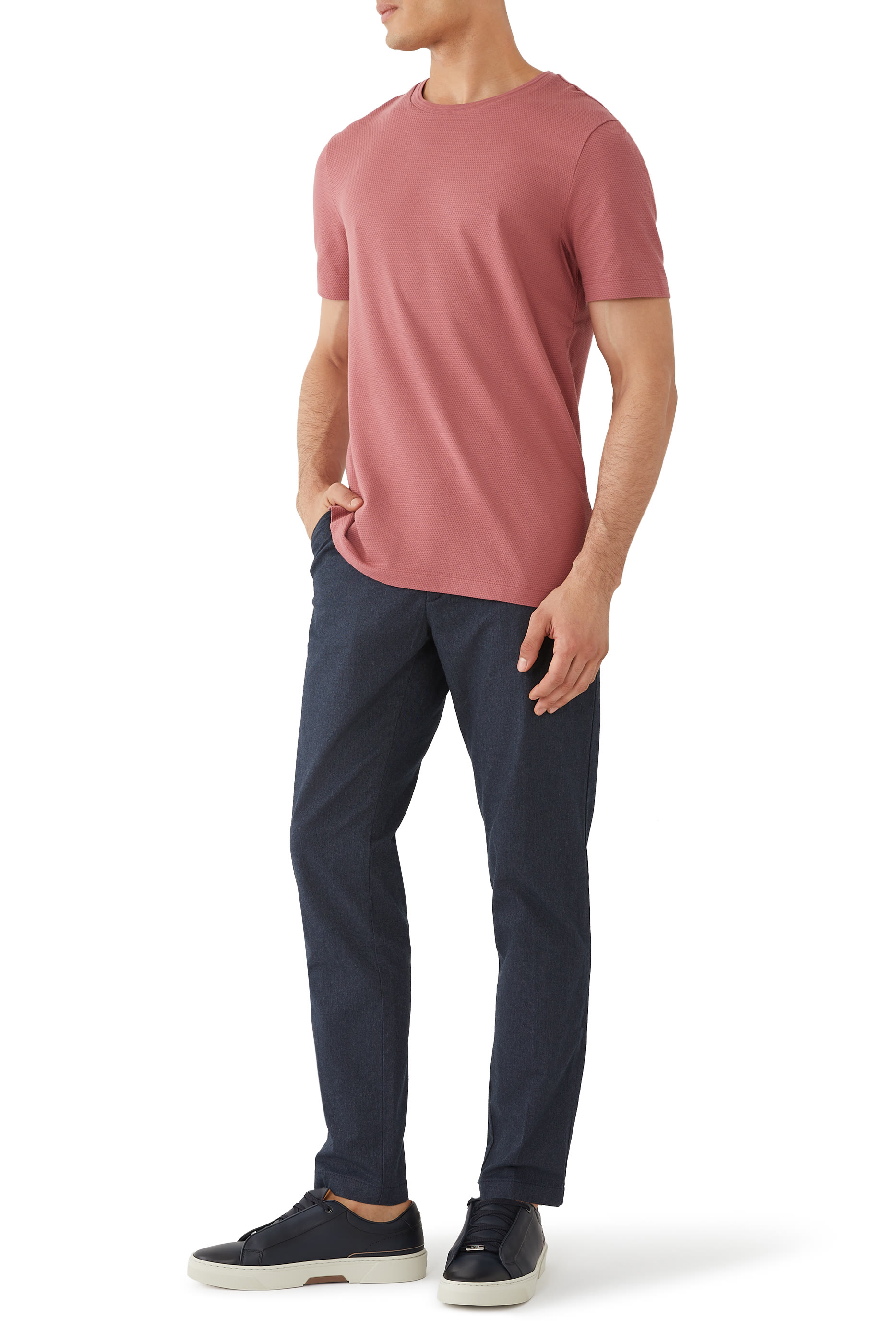 سنيكرز غراي  بكاحل منخفض جلد