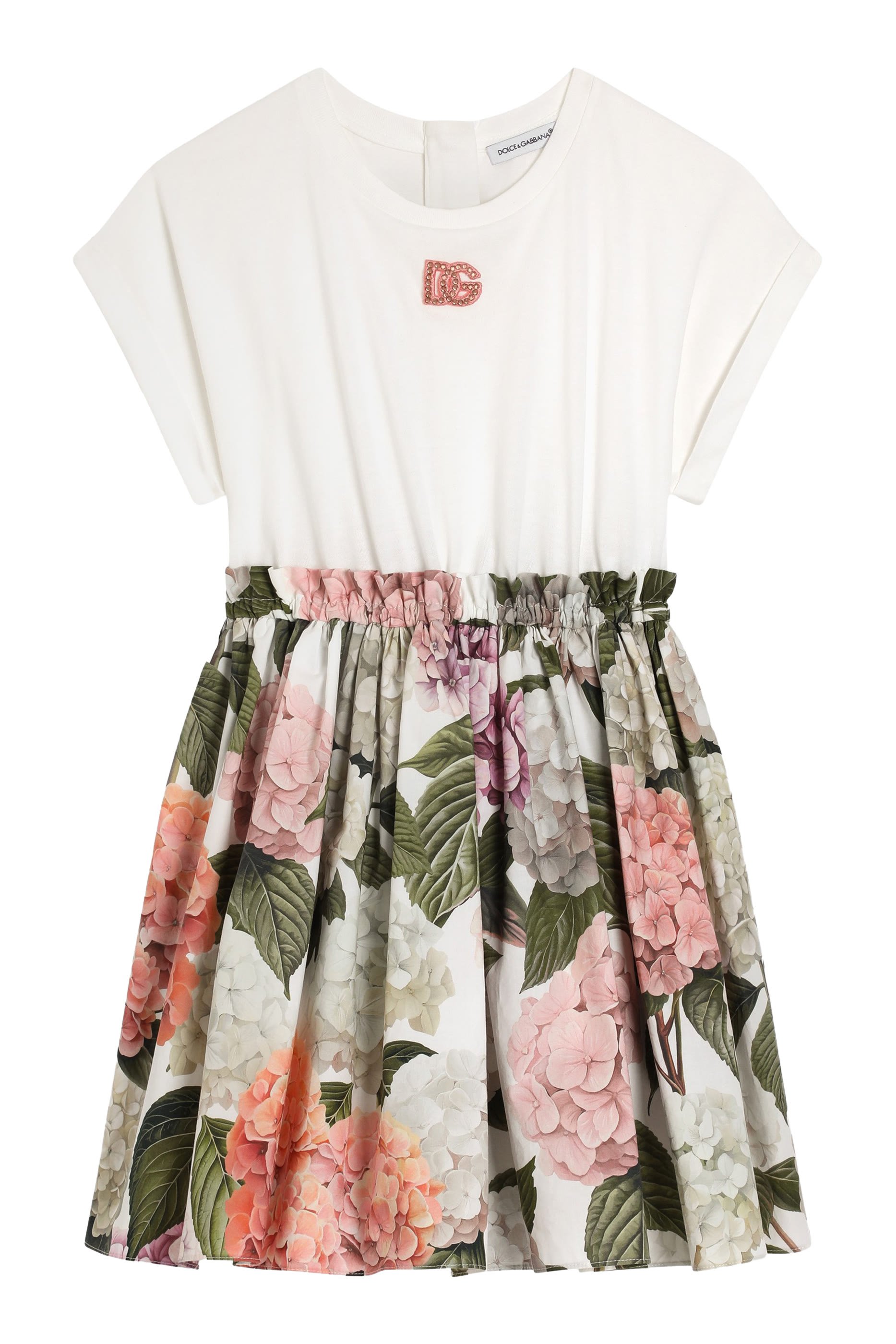 فستان بنقشة زهور كوبية جيرسيه للأطفال