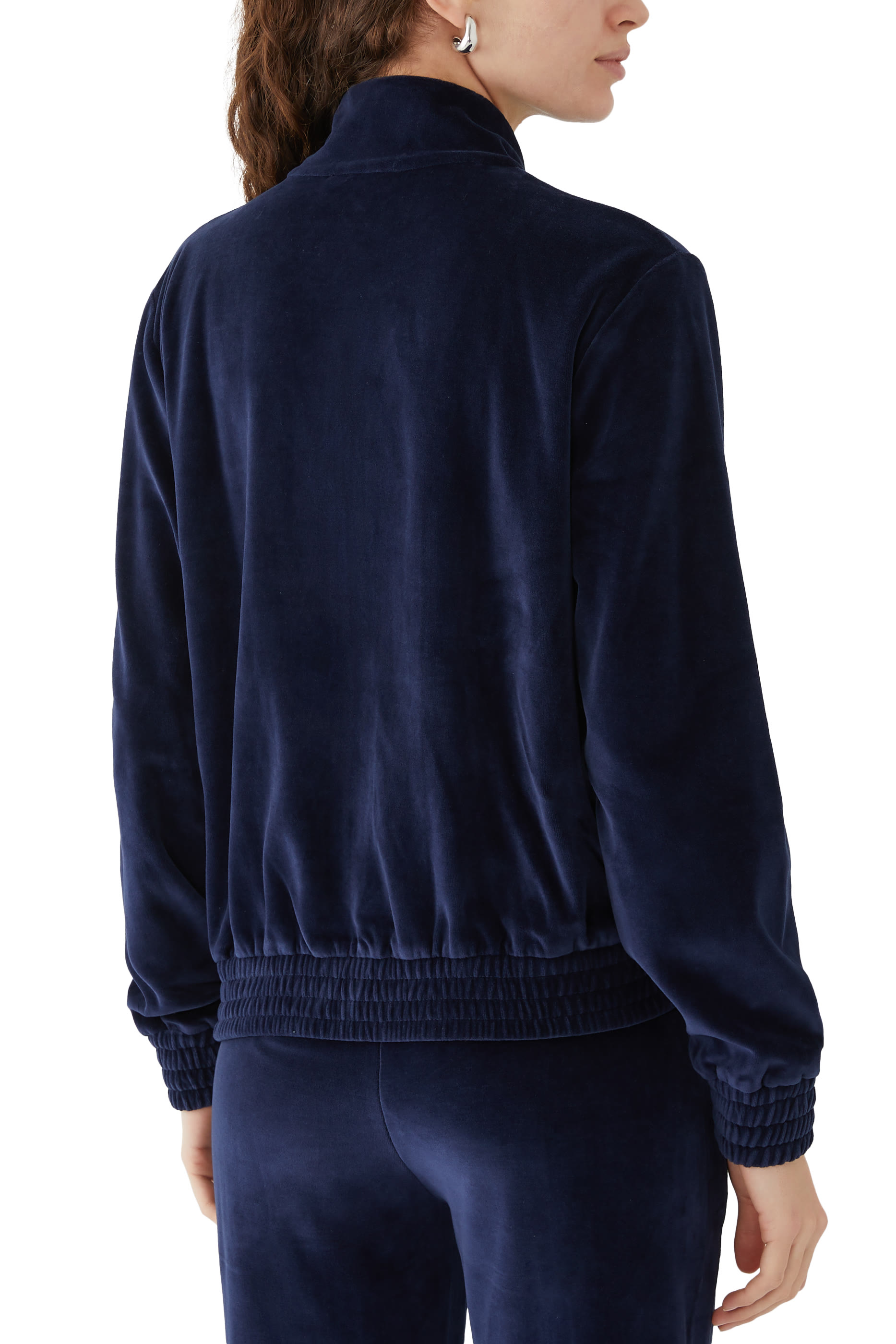 جاكيت رياضي بنقشة شعار ان واي مخمل