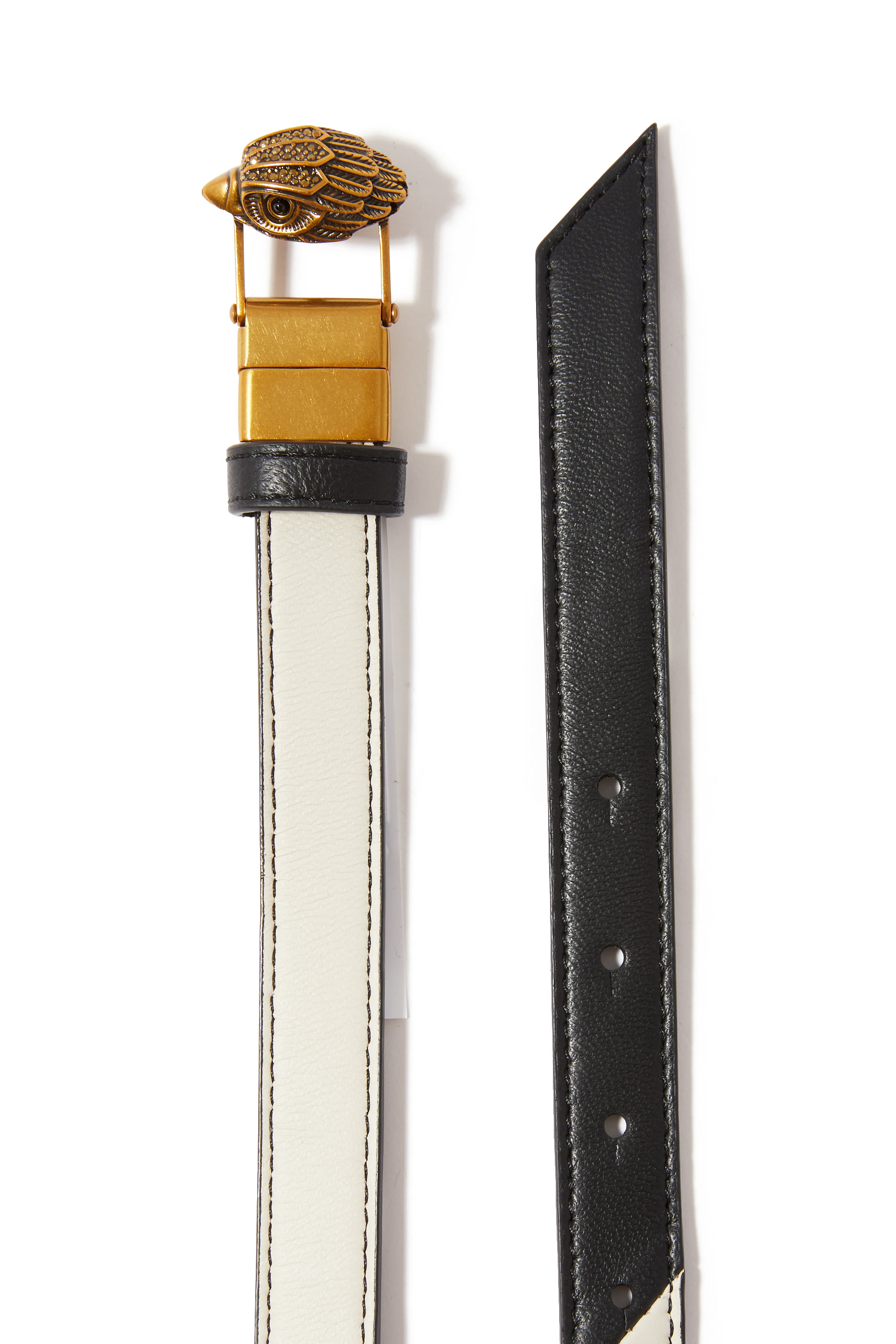 حزام بوجهين بحلية برأس النسر