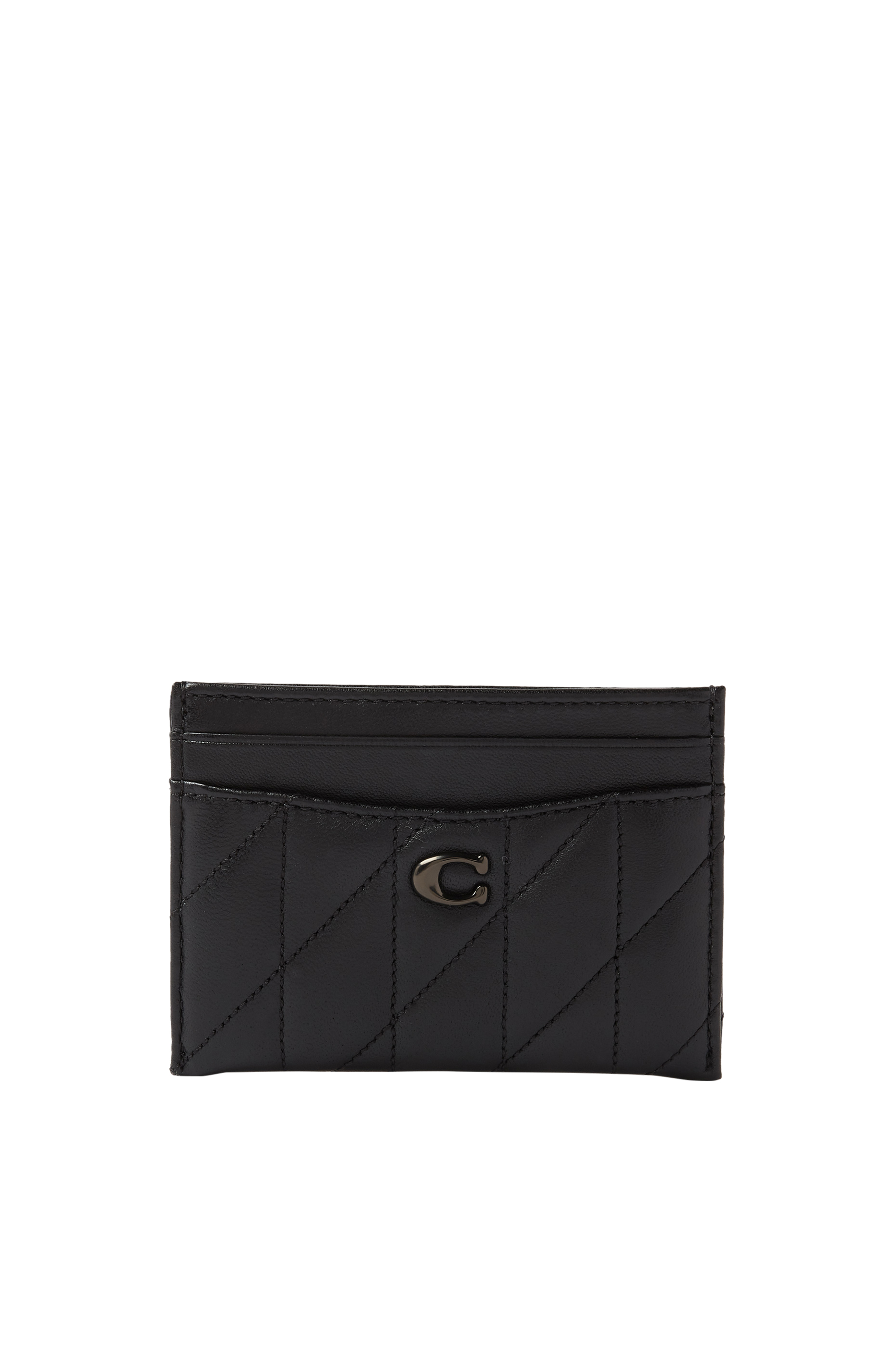 حافظة بطاقات ايسنشال بحياكة مبطنة