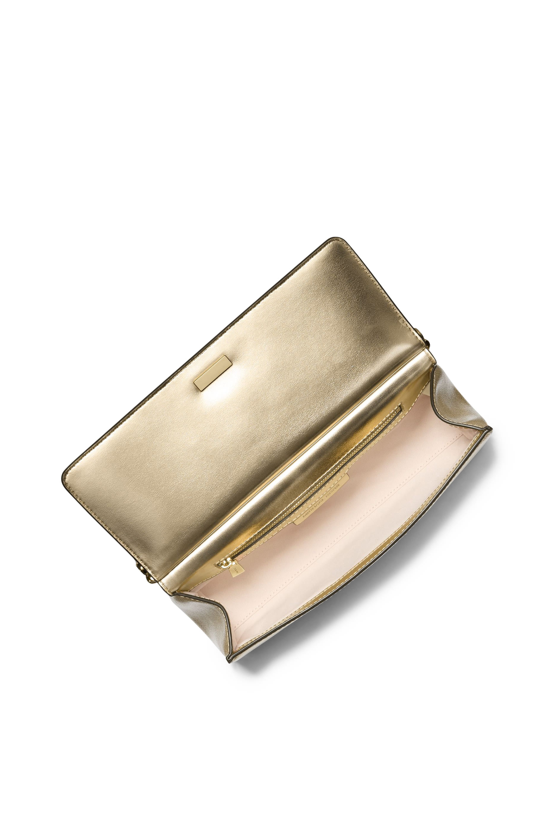 حقيبة بوشيت كارمين متوسطة جلد لامع بارز الملمس