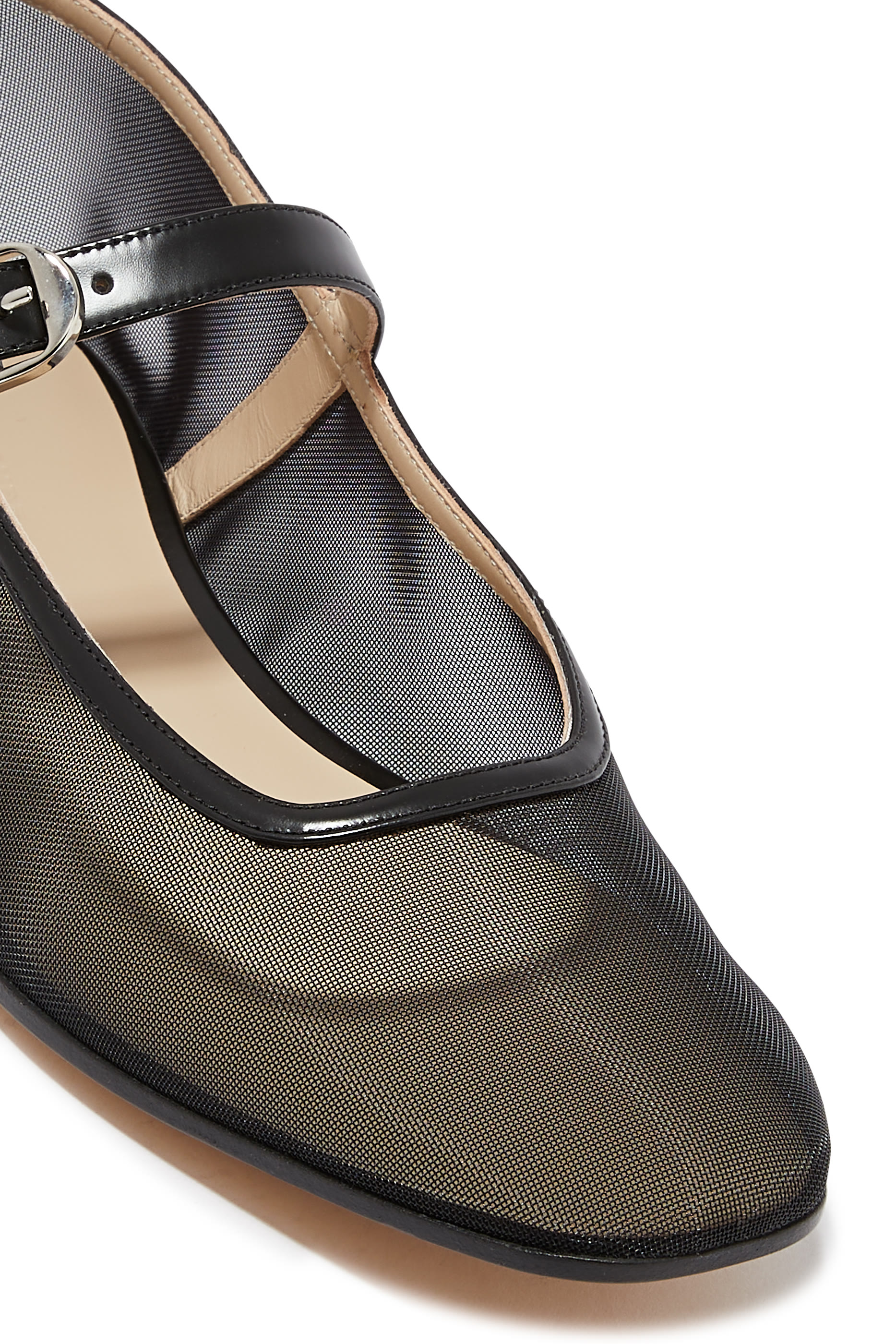 حذاء بالرينا ماري جين قماش شبكي