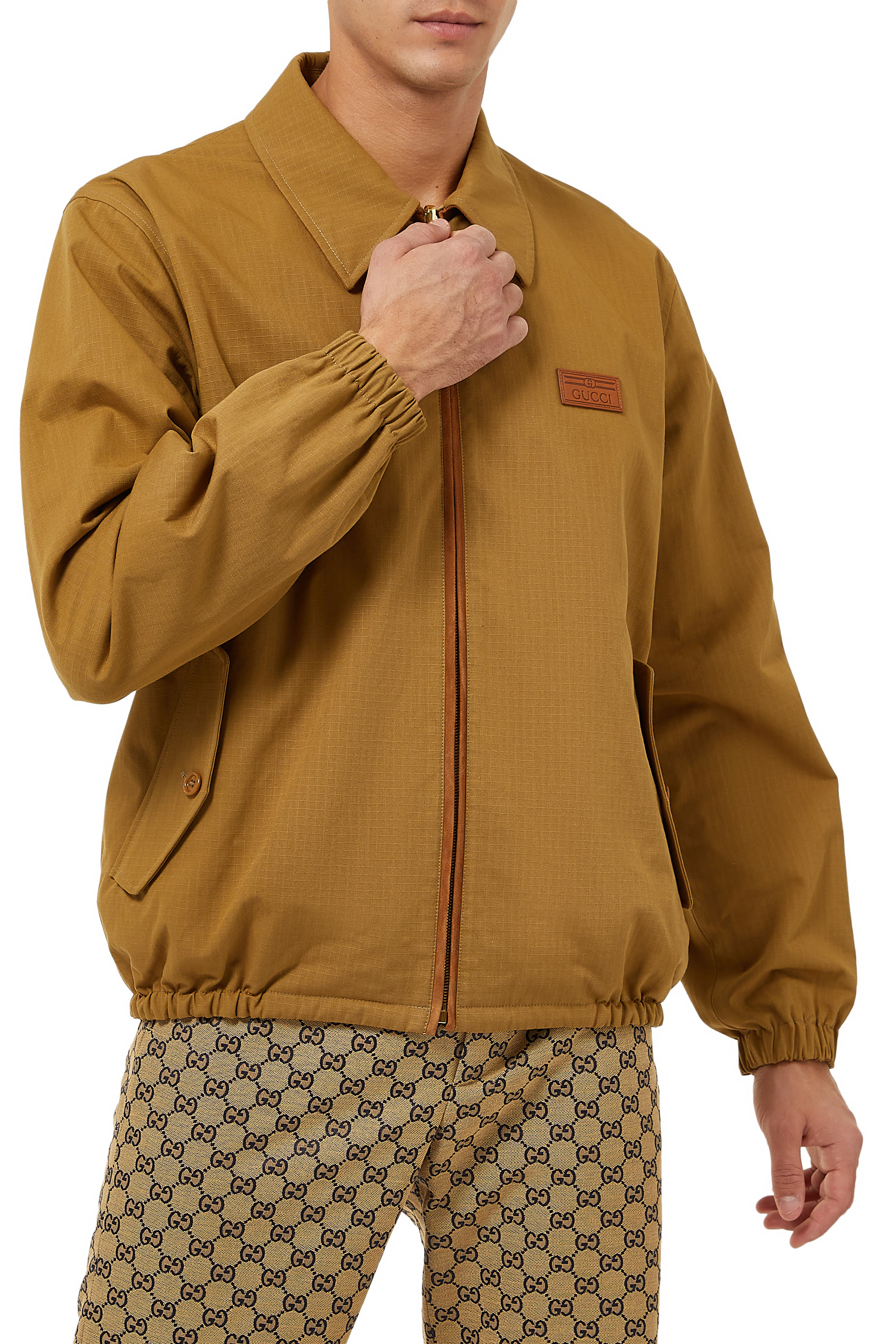 جاكيت بوجين بشعار الماركة GG