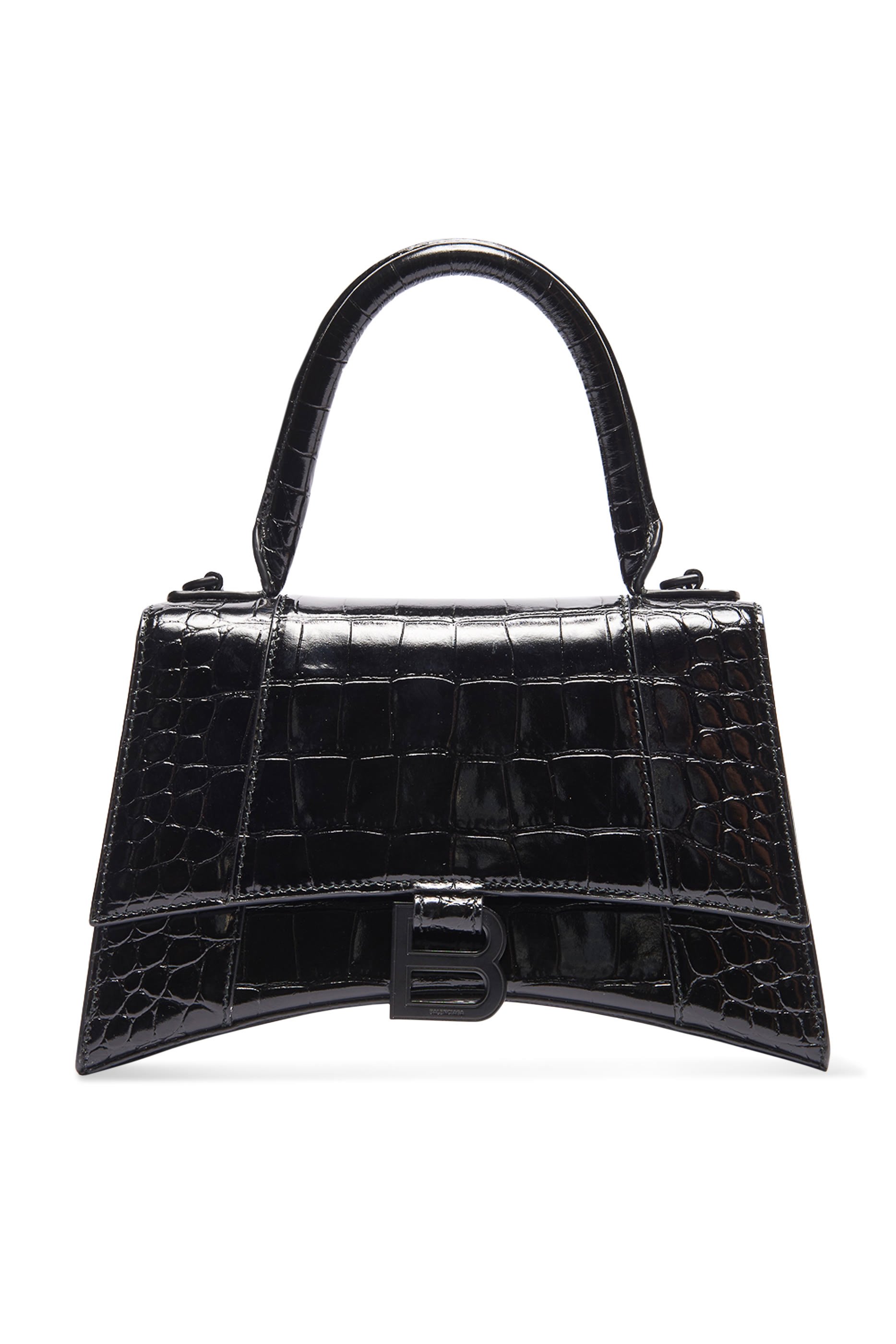 حقيبة بيد علوية وتصميم مقوس