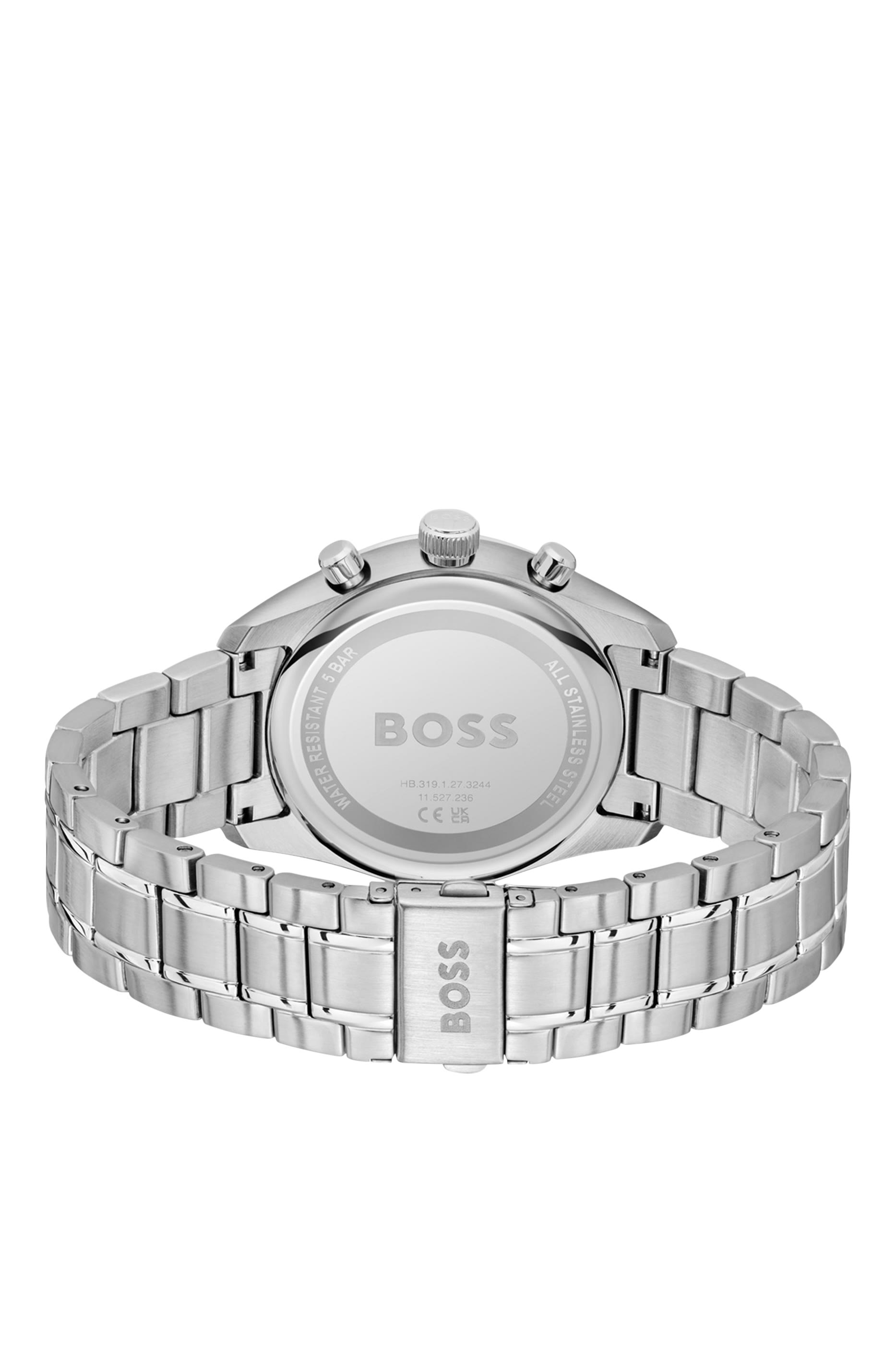 ساعة كرونوغراف غراند بري بلون فضي