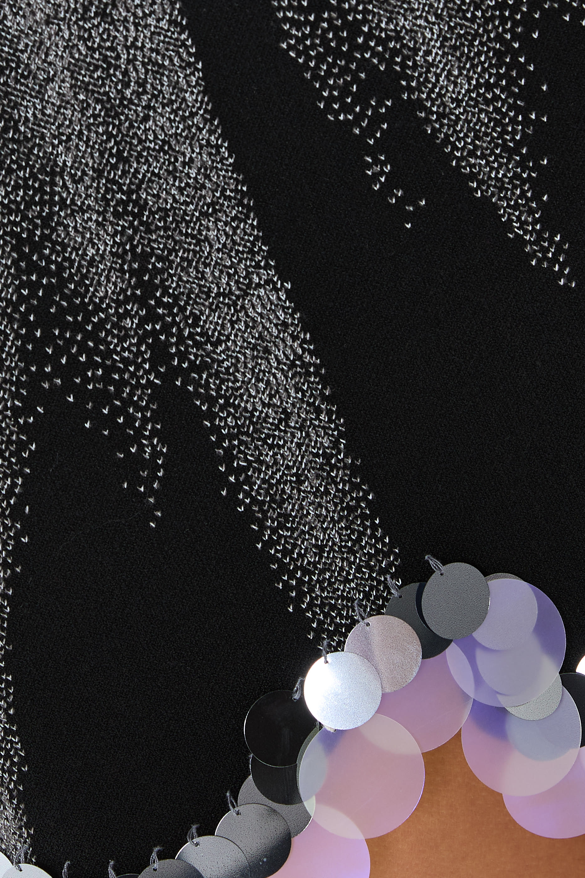 فستان زينجل قصير لامع عاكس للضوء