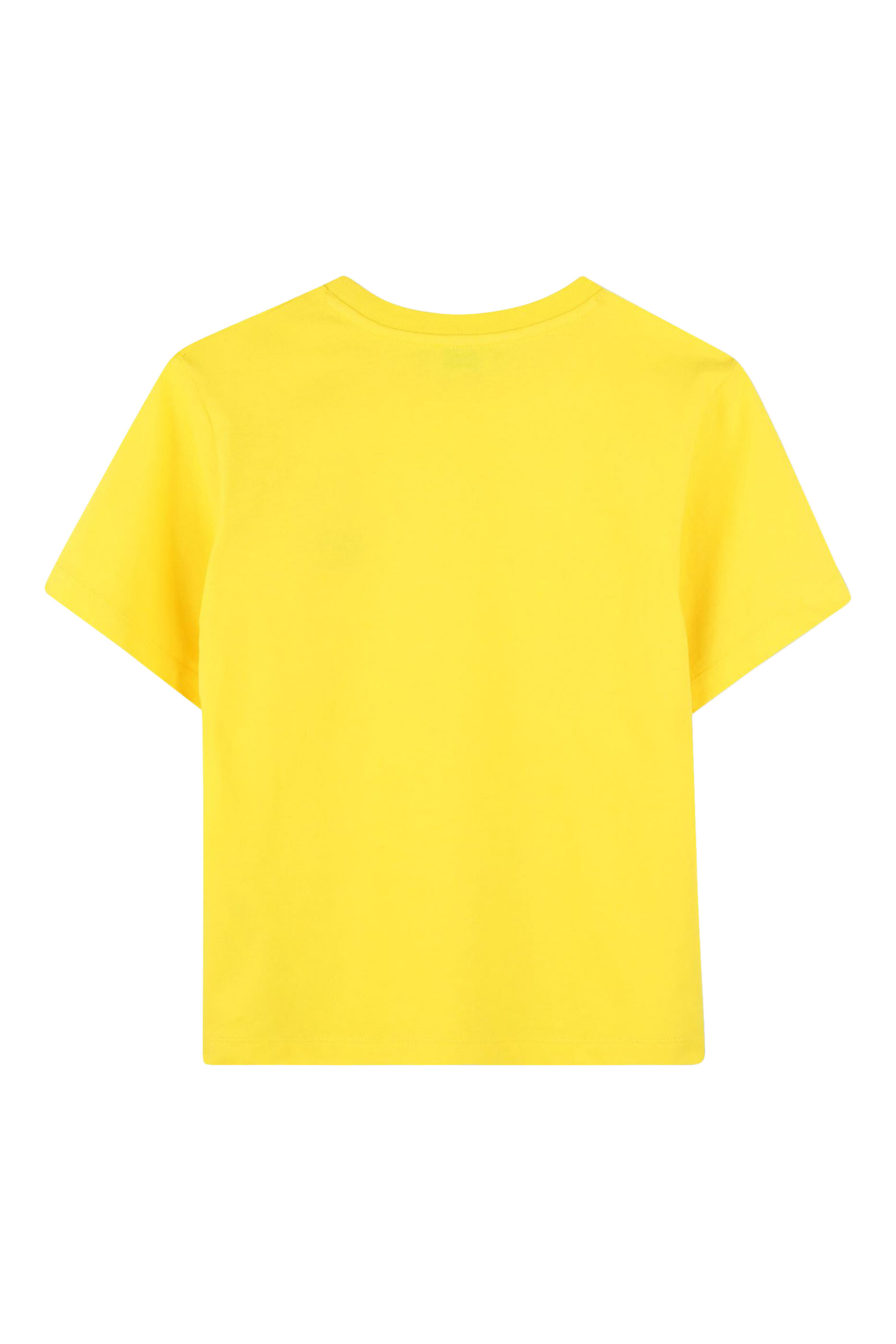 تيشيرت بنقشة زهرة وشعار الماركة للأطفال