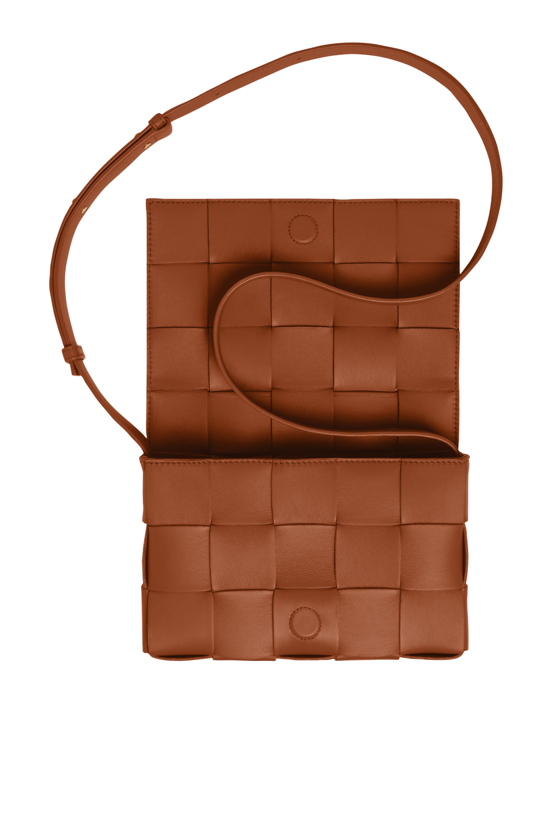 Cassette Intrecciato Leather Shoulder Bag