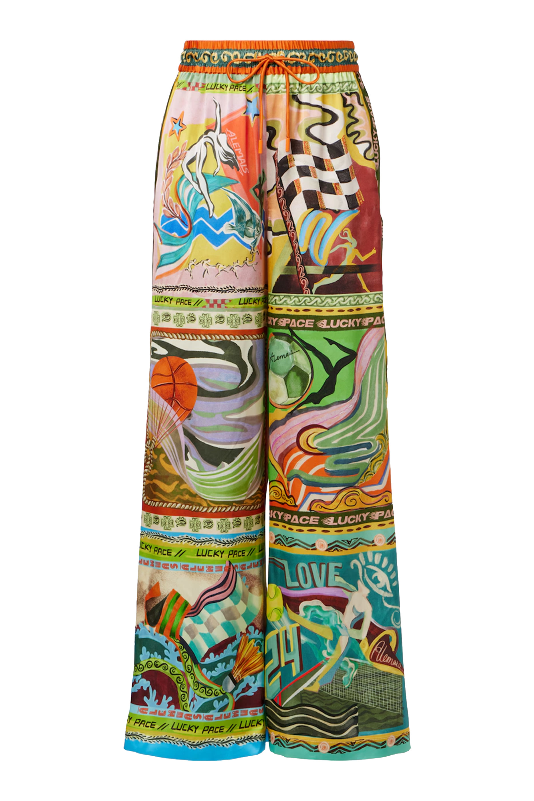 بنطال لاكي بايس حرير