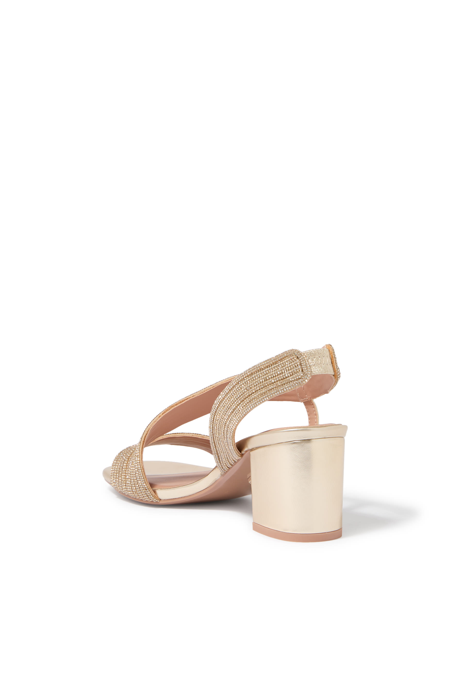 صندل كارفيلا غالا 60 بكعب سميك مزين بأحجار لرمضان