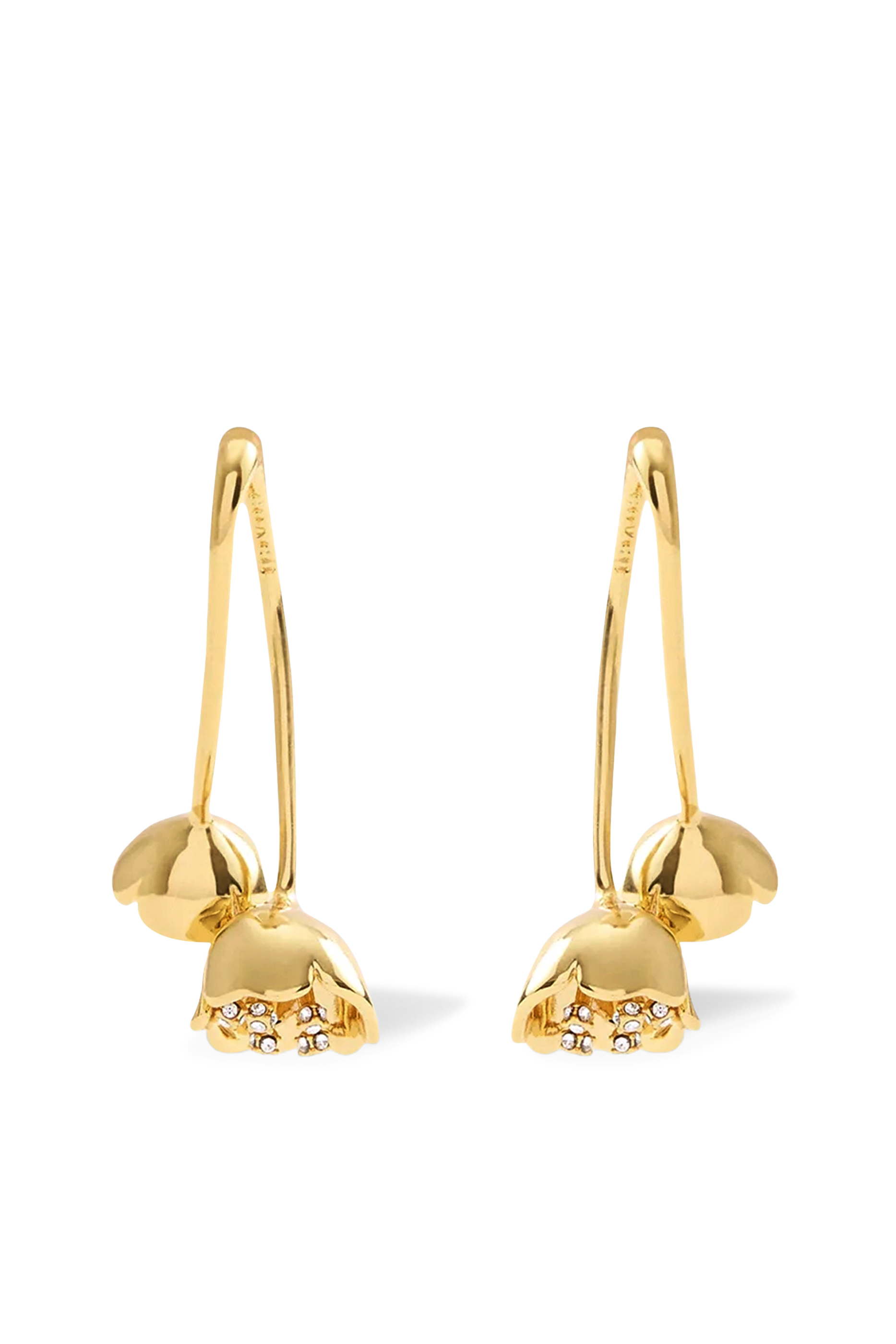 أقراط متدلية بتصميم زهور