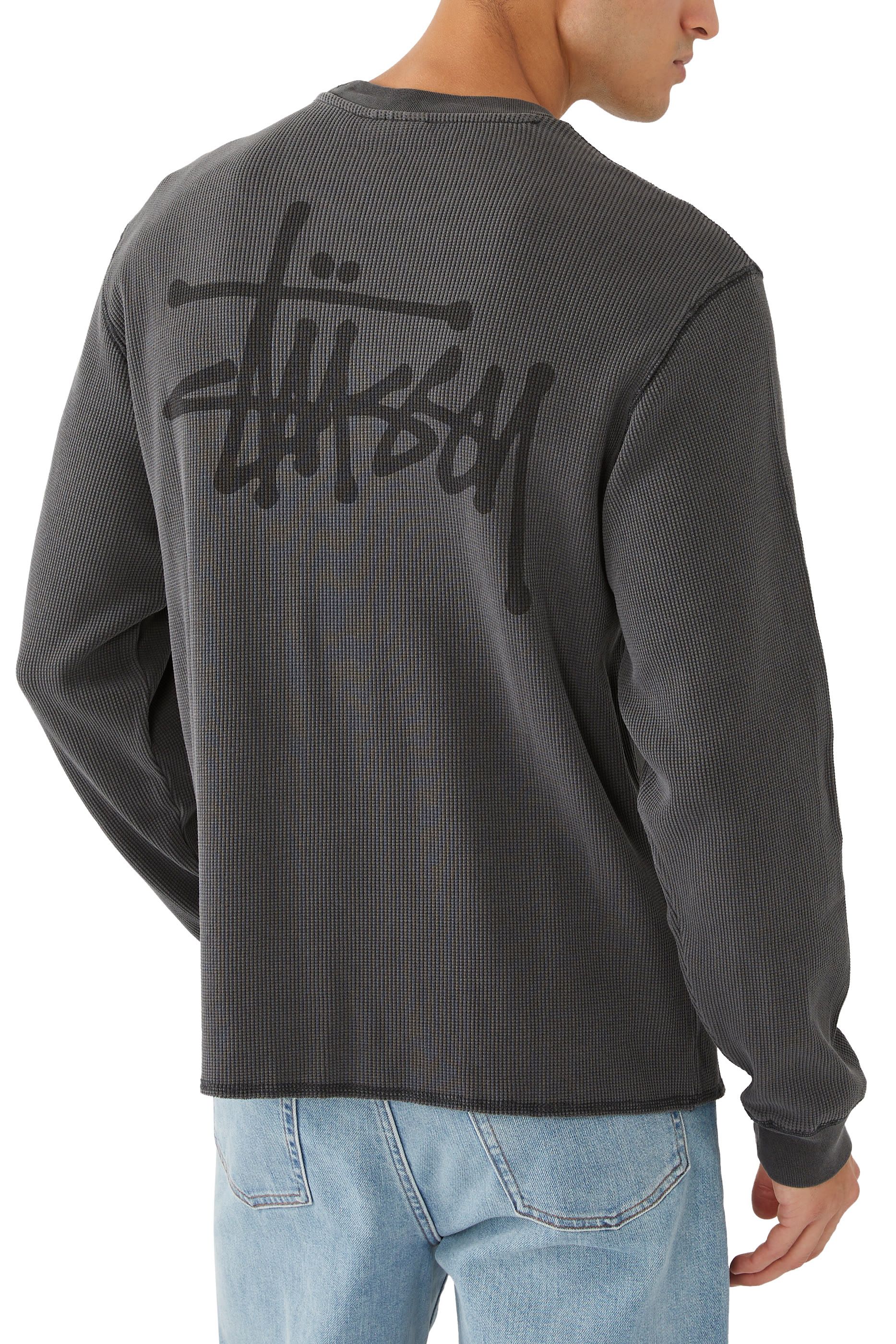 تيشيرت أساسي حراري بأكمام طويلةو شعار الماركة