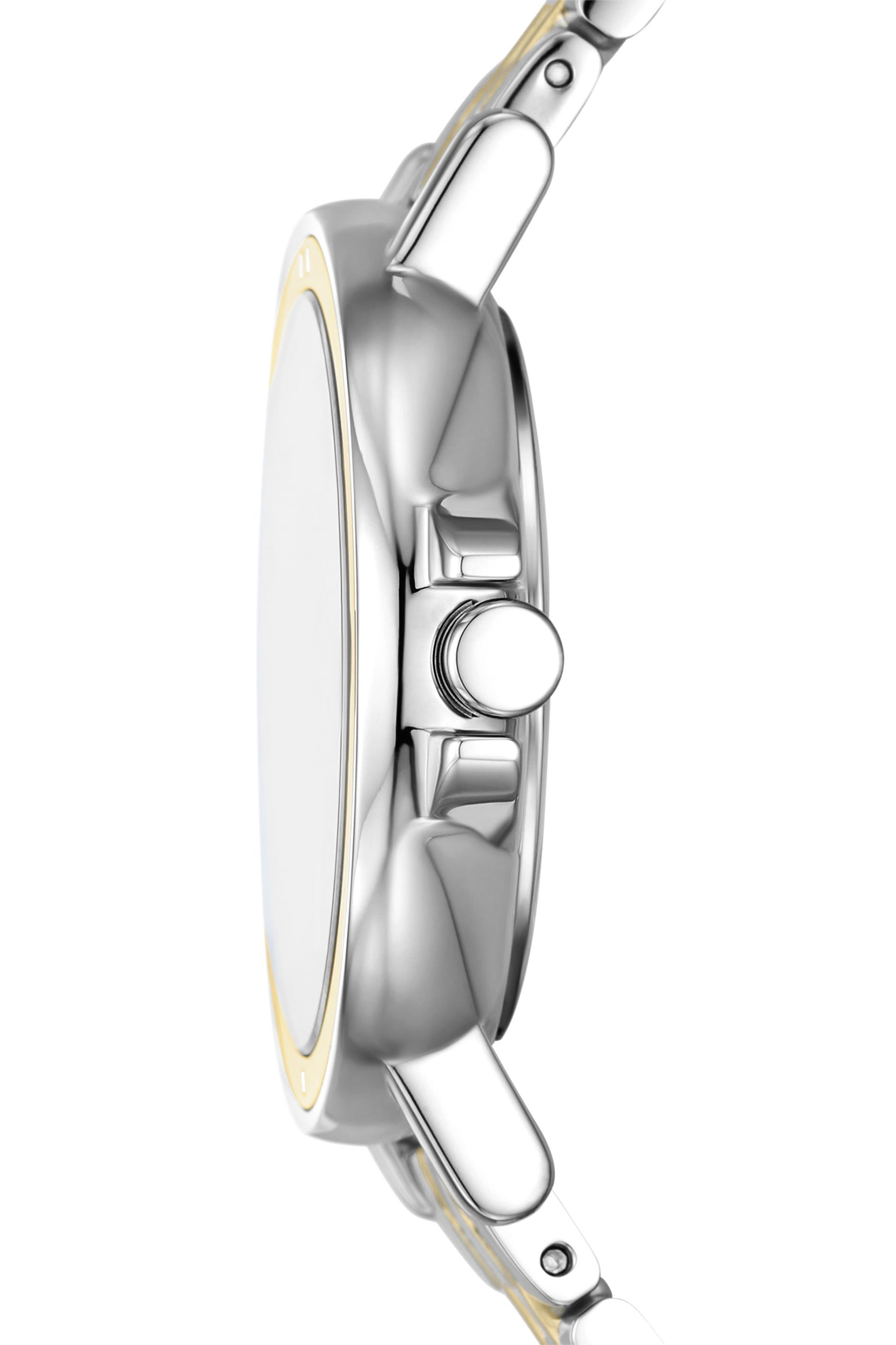 ساعة ليل رياضية بشعار الماركة مع ثلاث عقارب وسوار ستانلس ستيل