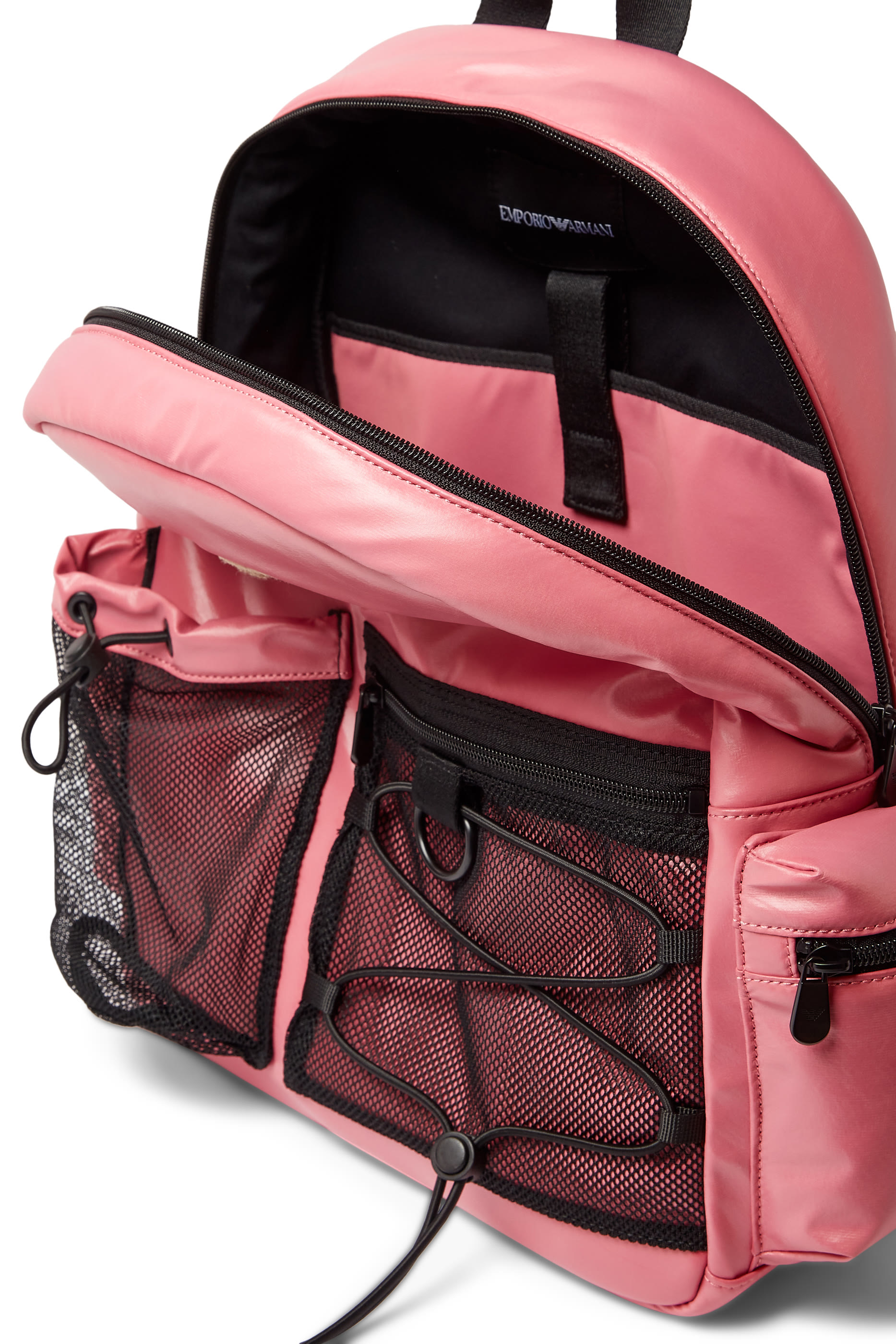 حقيبة ظهر نايلون بشعار الماركة للأطفال